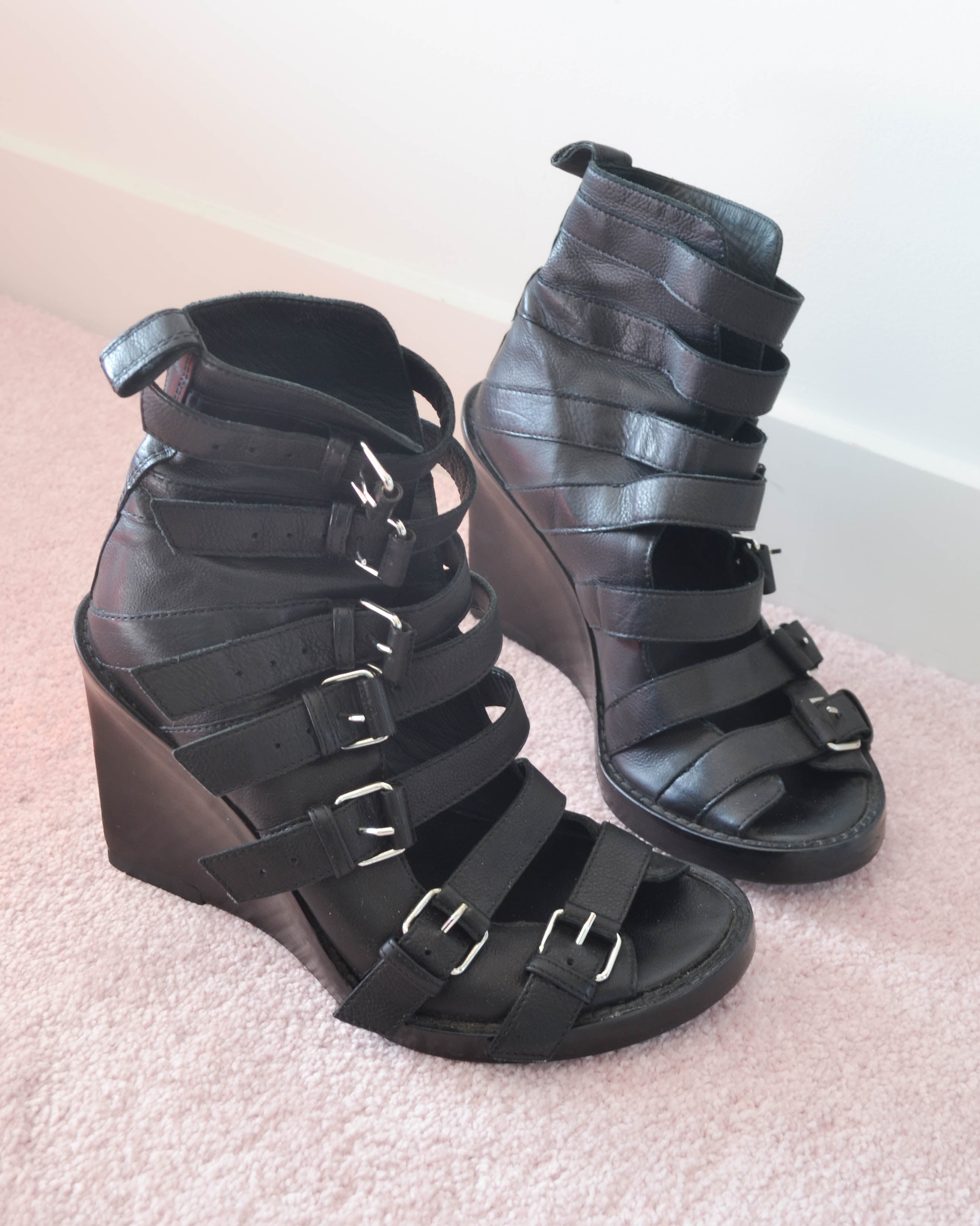 SS10 GLADIATOR WEDGE SANDALS