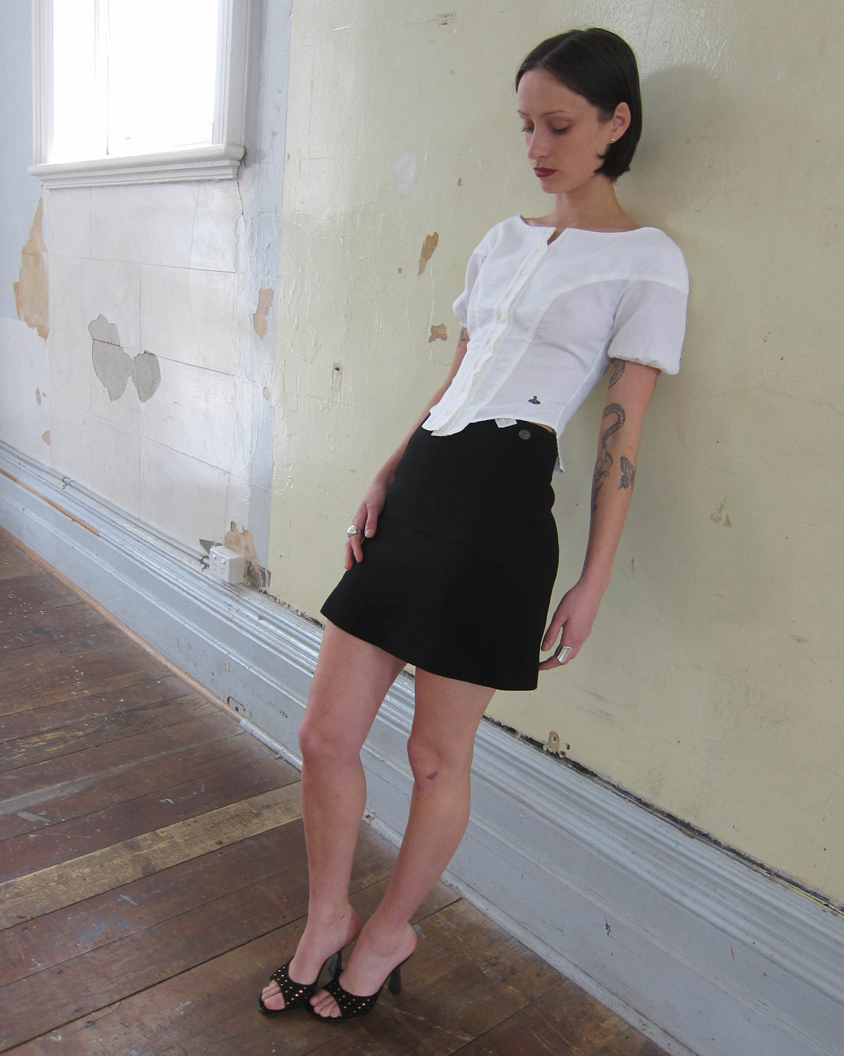 FW1997 WOOL MINI SKIRT
