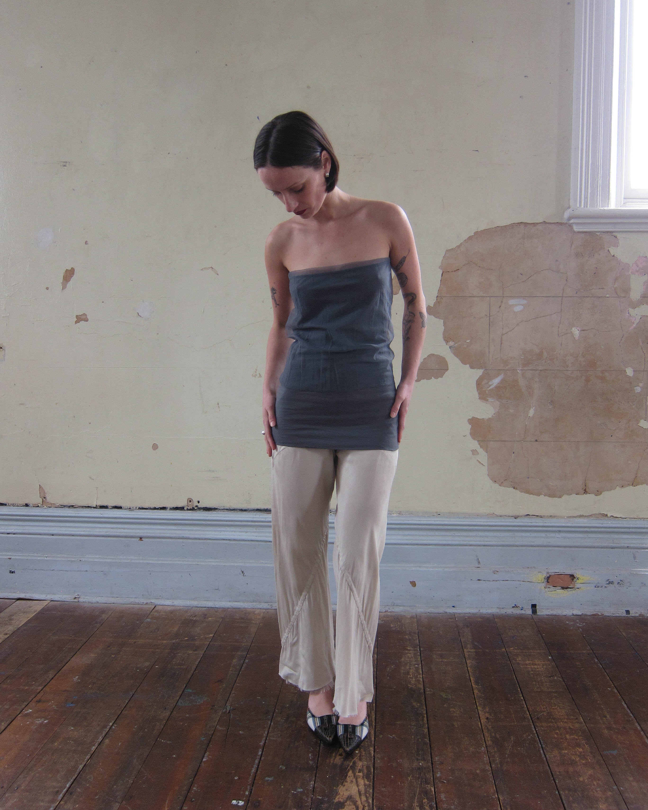 SS2011 “ANTHEM” SHEER STRAPLESS TOP