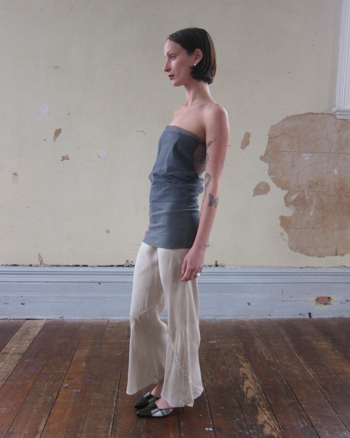 SS2011 “ANTHEM” SHEER STRAPLESS TOP