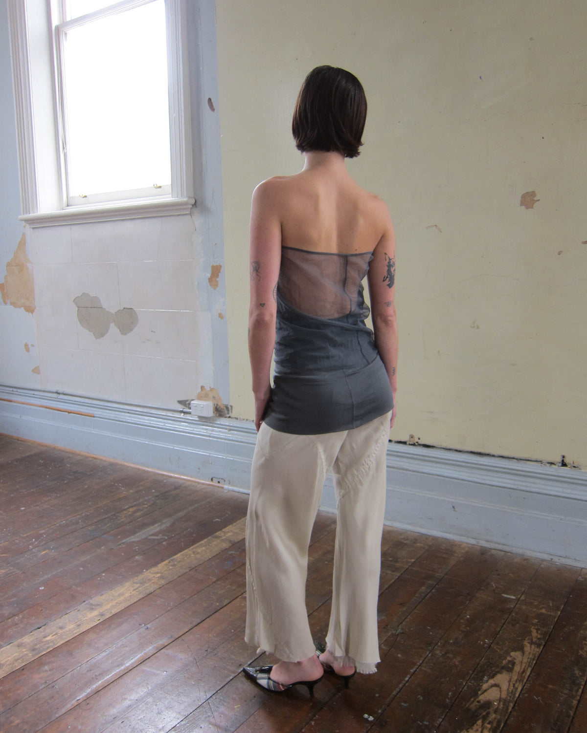 SS2011 “ANTHEM” SHEER STRAPLESS TOP