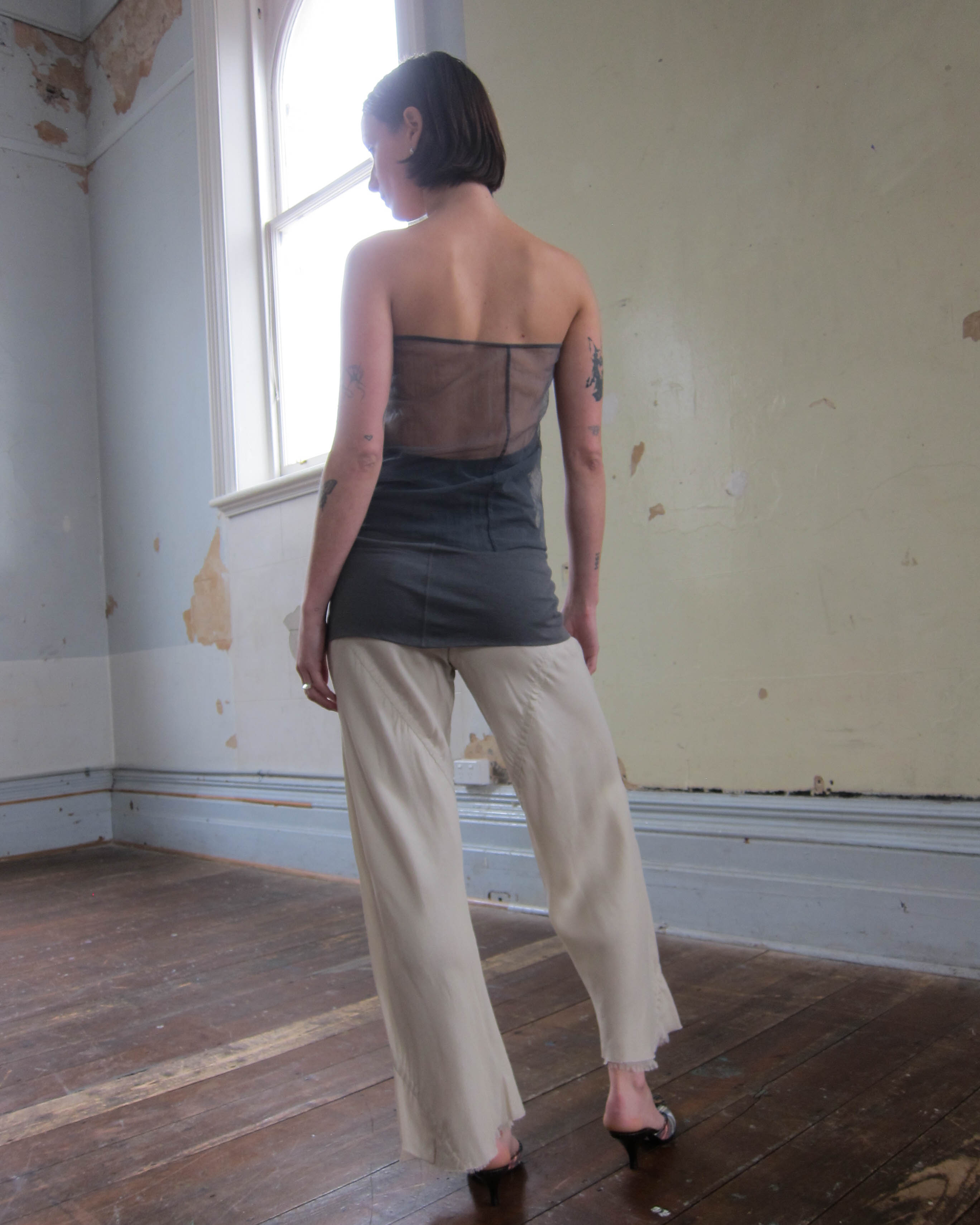 SS2011 “ANTHEM” SHEER STRAPLESS TOP