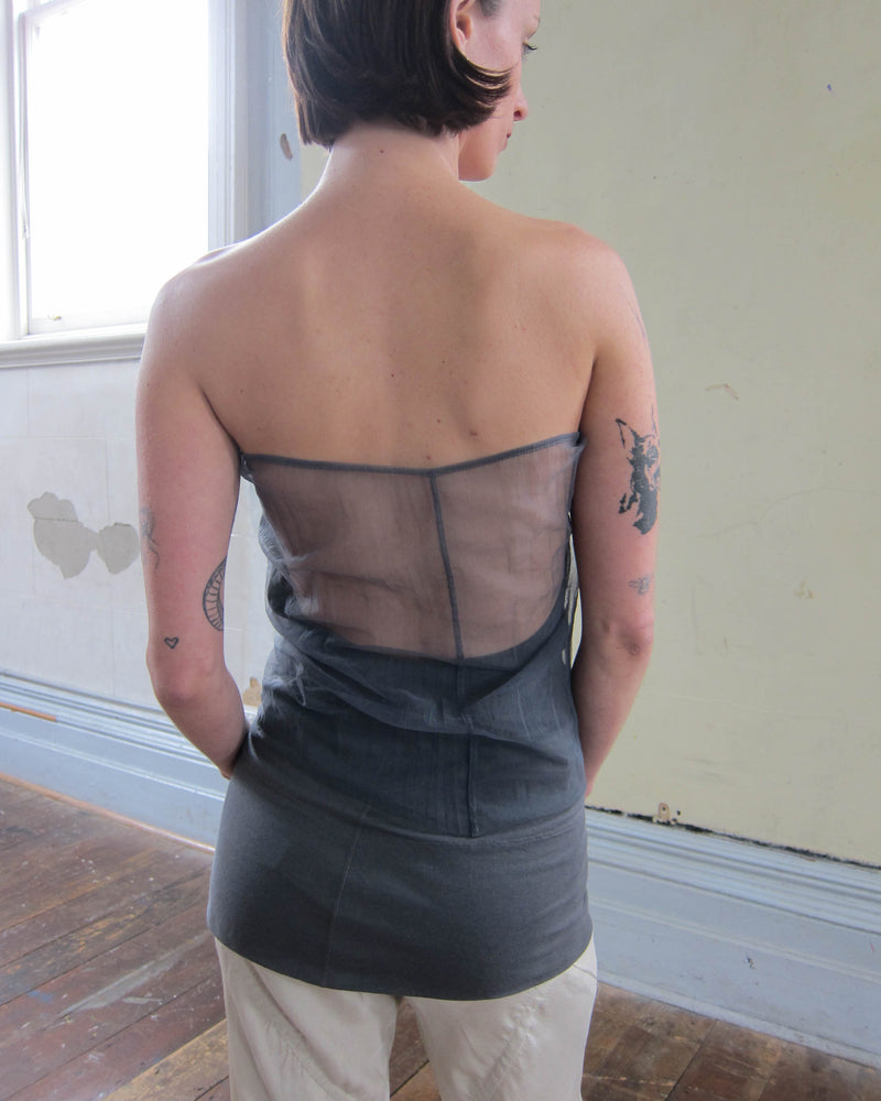 SS2011 “ANTHEM” SHEER STRAPLESS TOP
