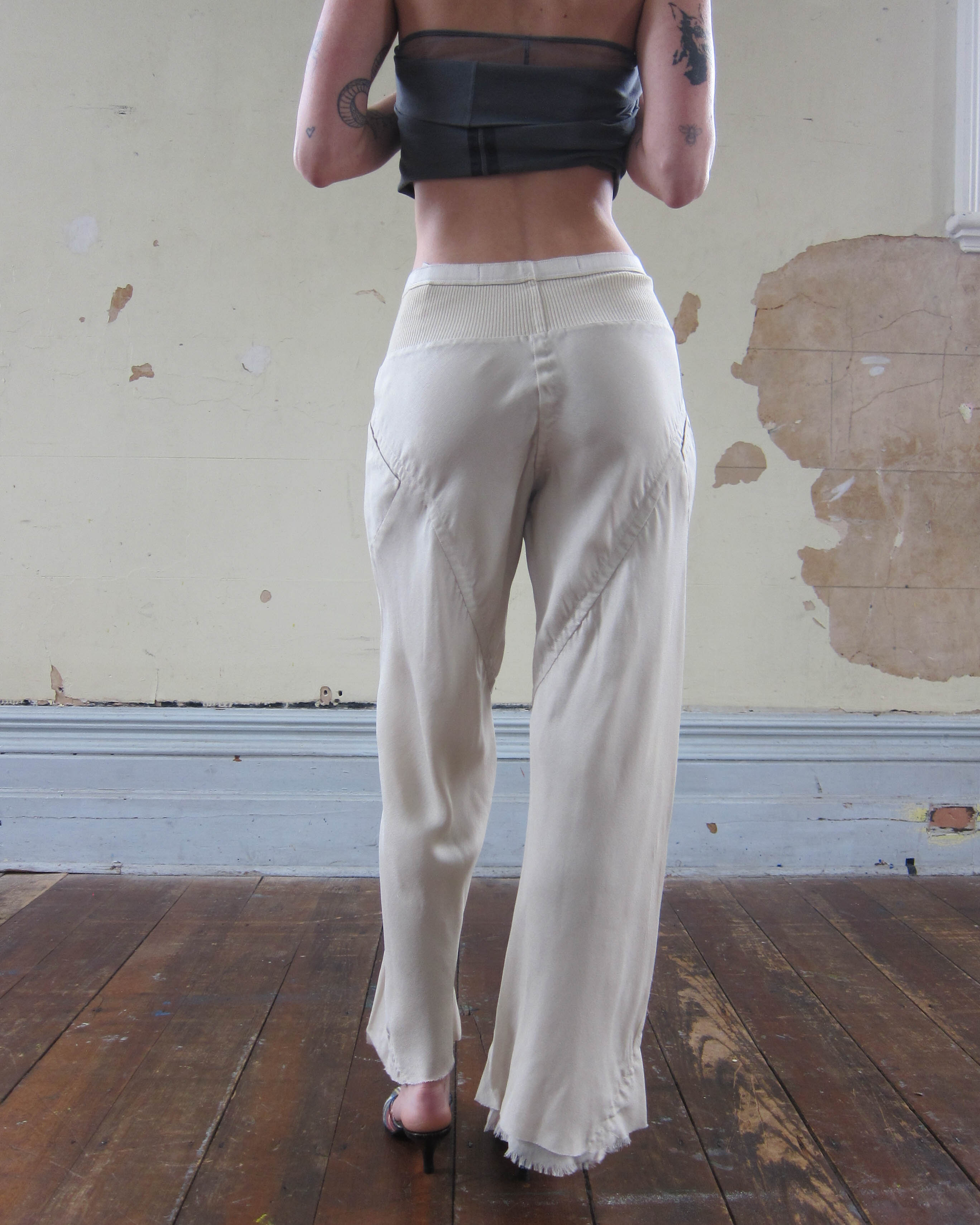 S2004 “CITROËN” SILK-BLEND WIDE-LEG TROUSERS