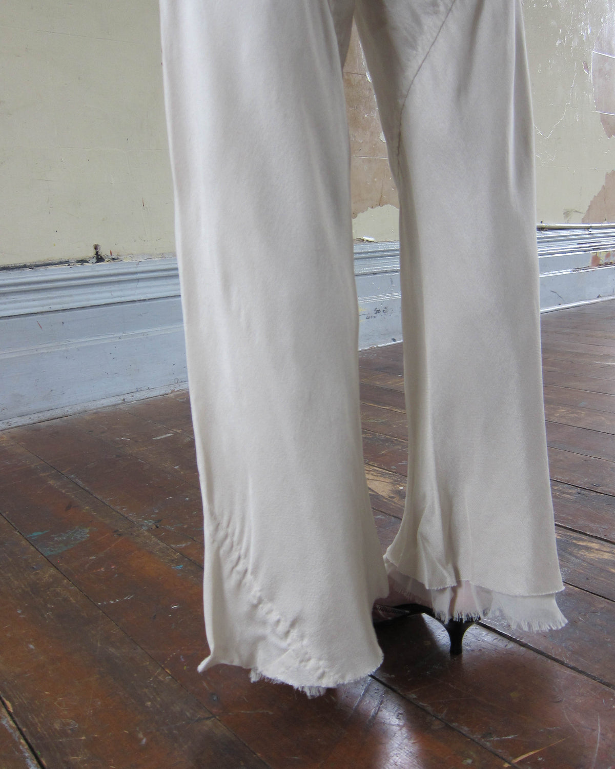 S2004 “CITROËN” SILK-BLEND WIDE-LEG TROUSERS