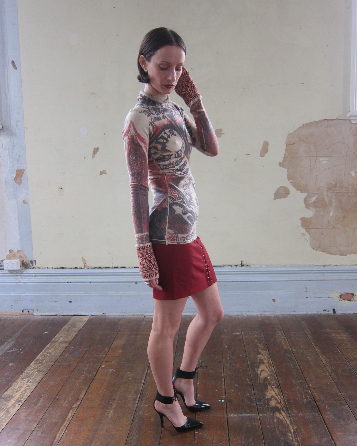 90S CORSET MINI SKIRT