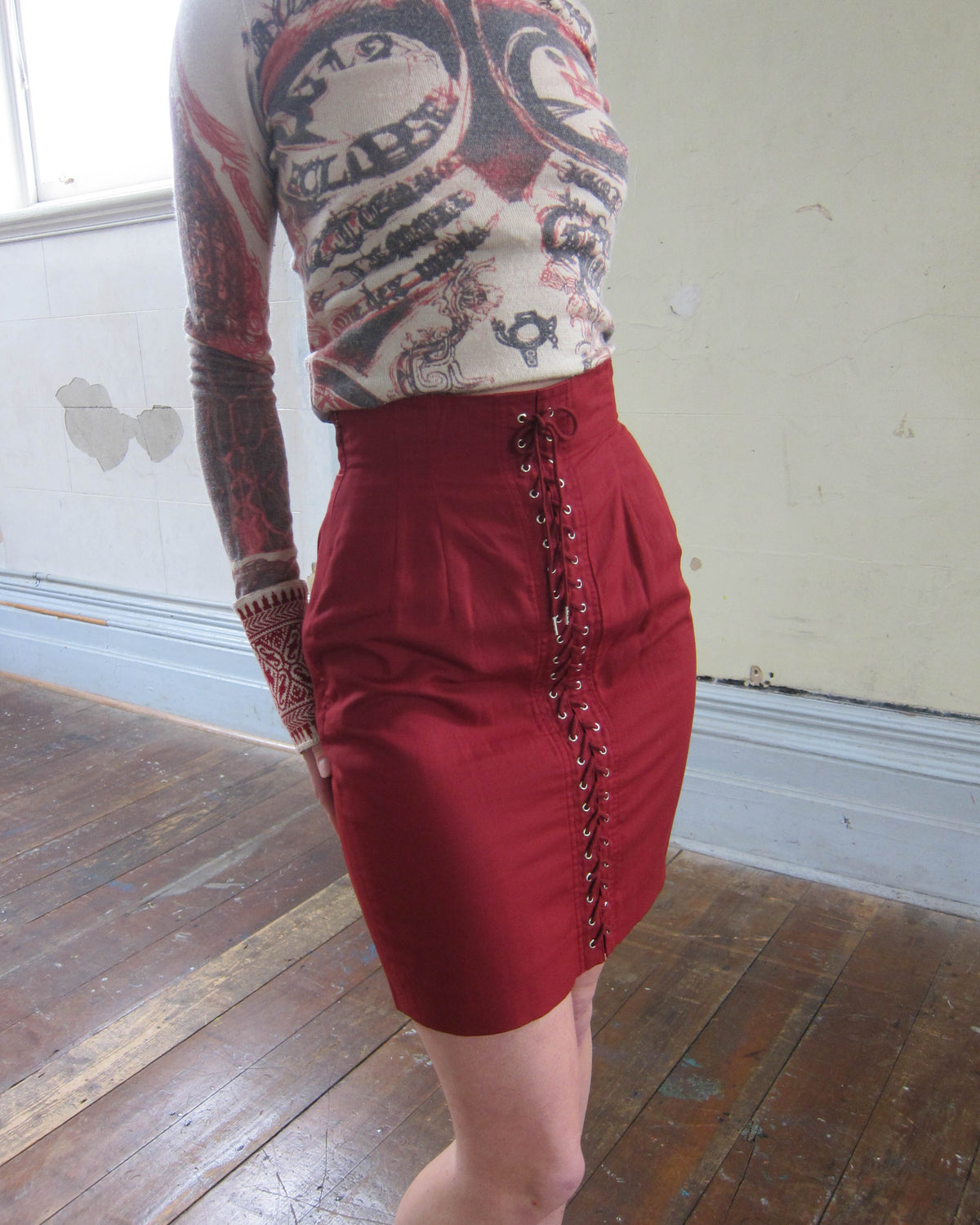 90S CORSET MINI SKIRT