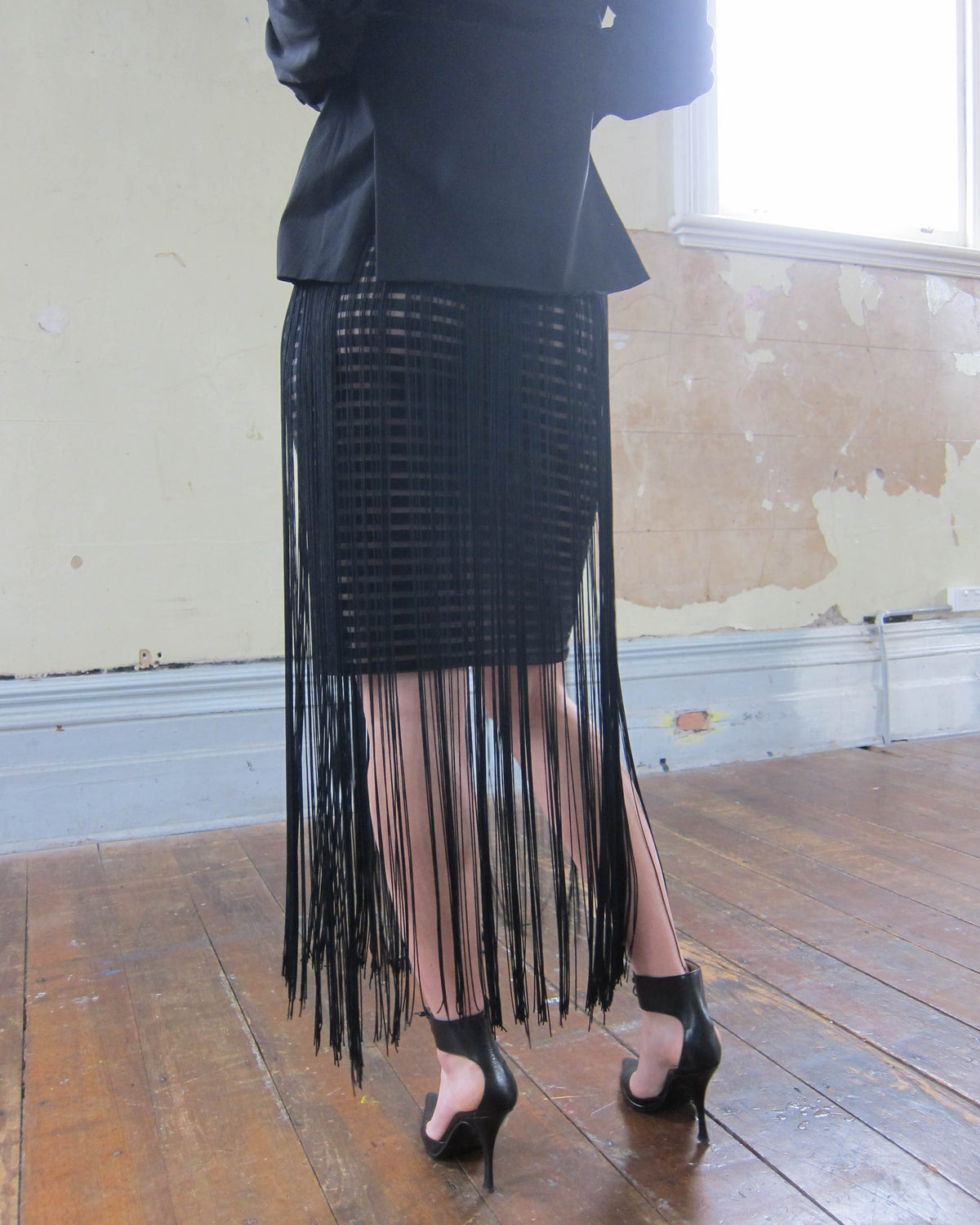 1990S FRINGE SKIRT