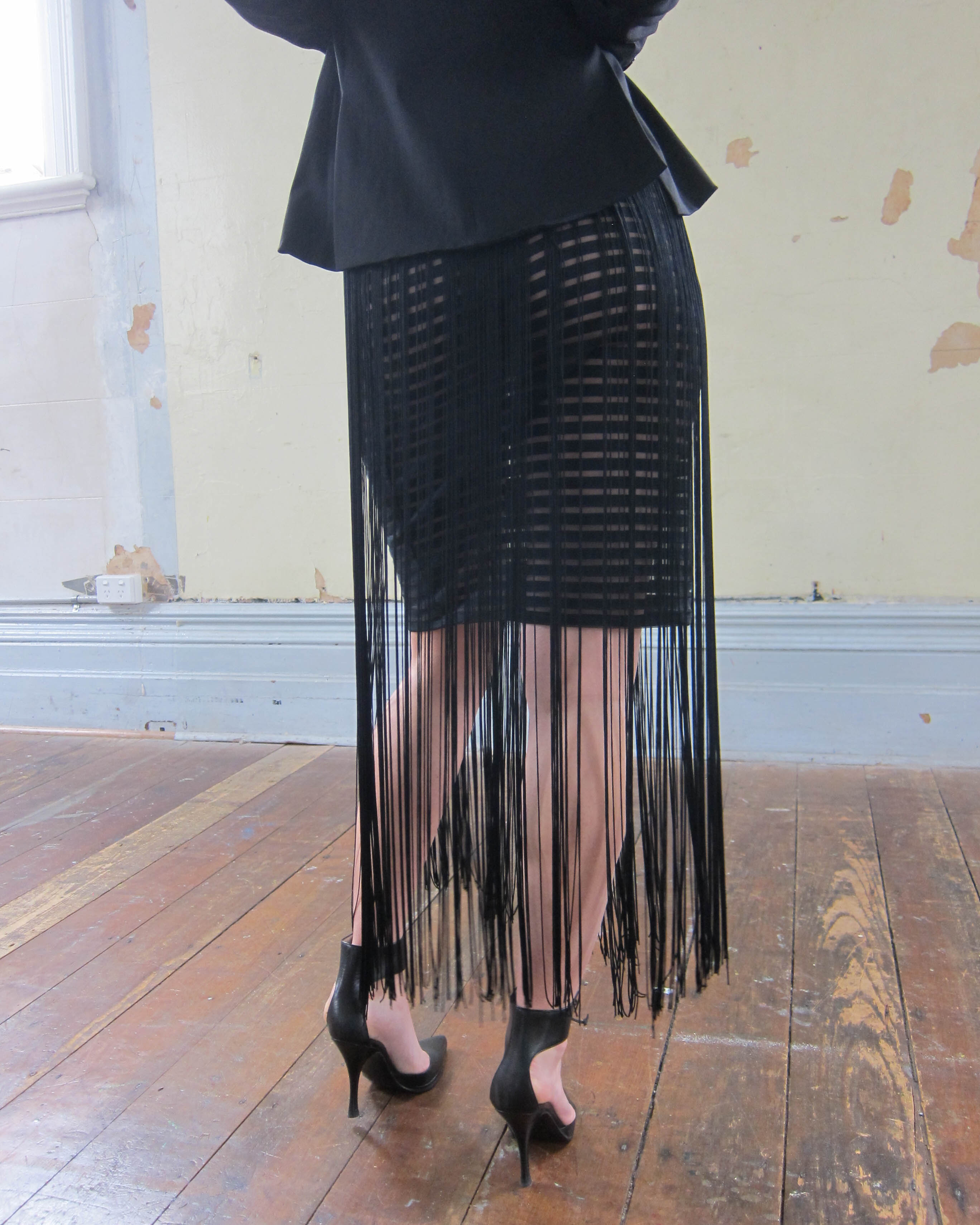 1990S FRINGE SKIRT