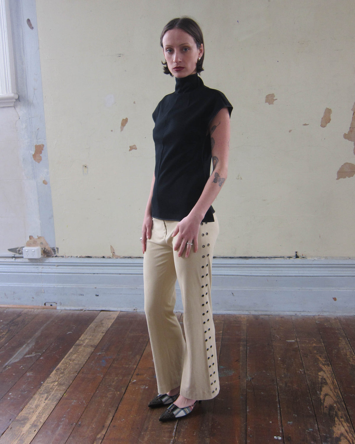 2000S COTTON TURTLENECK TOP