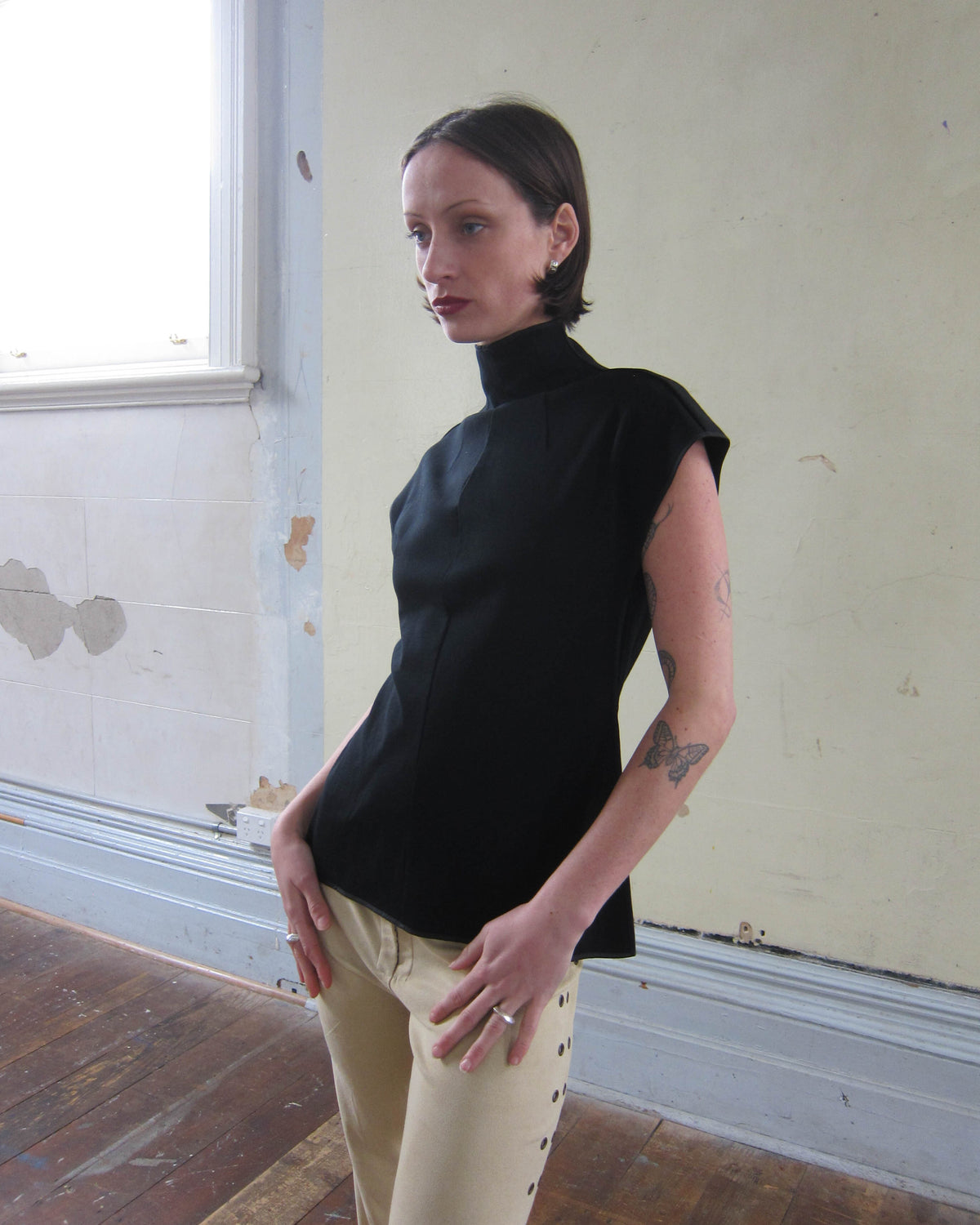 2000S COTTON TURTLENECK TOP