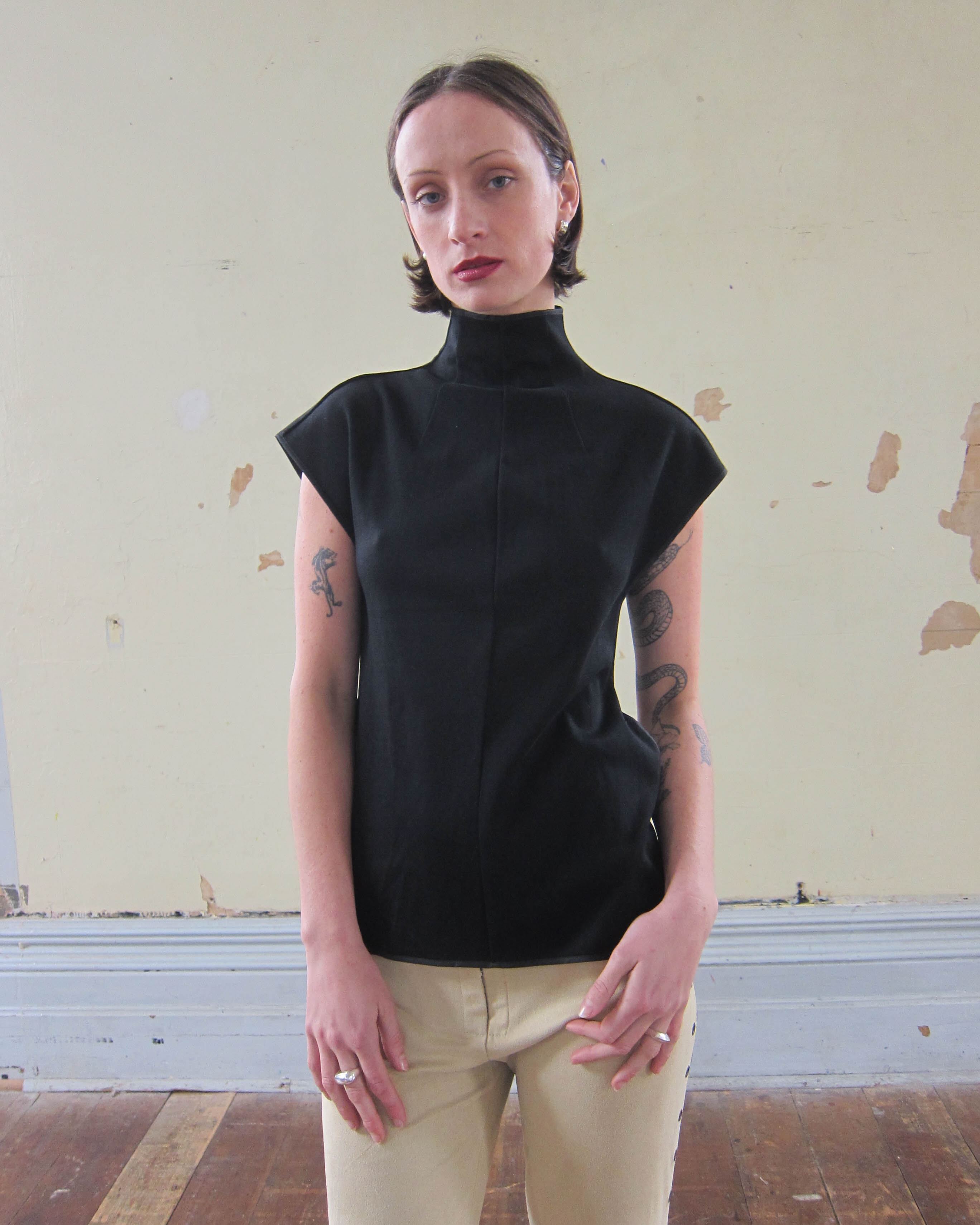 2000S COTTON TURTLENECK TOP