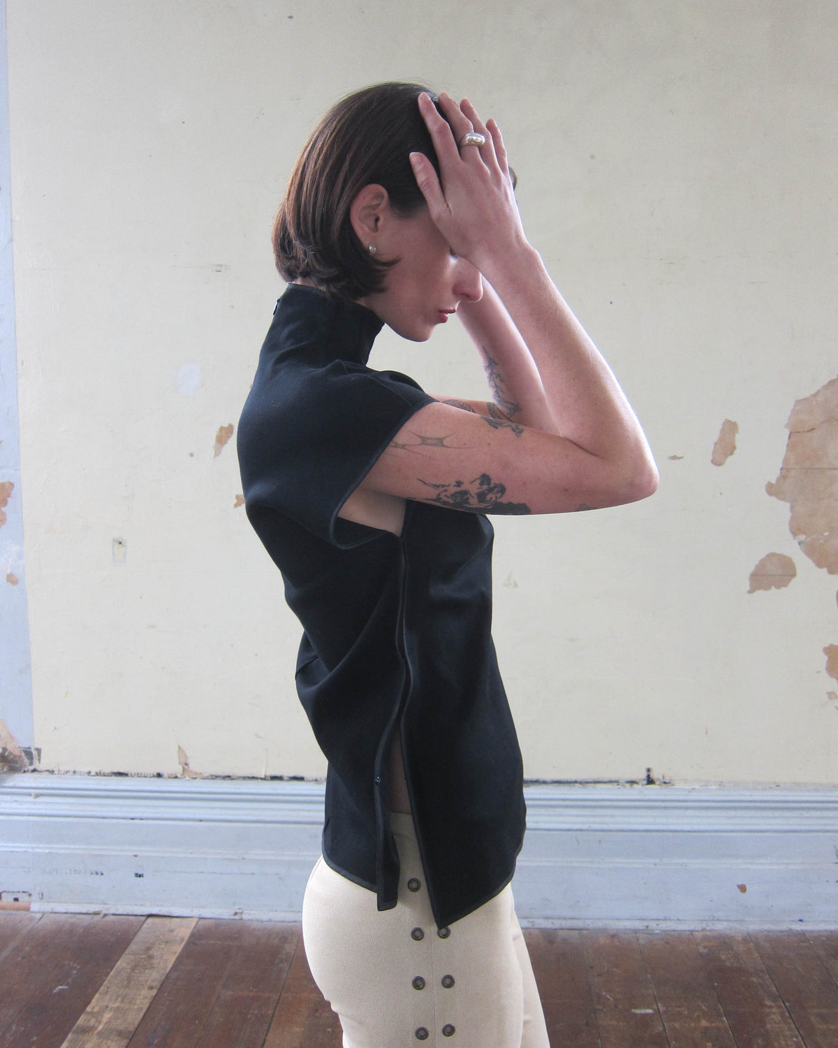 2000S COTTON TURTLENECK TOP