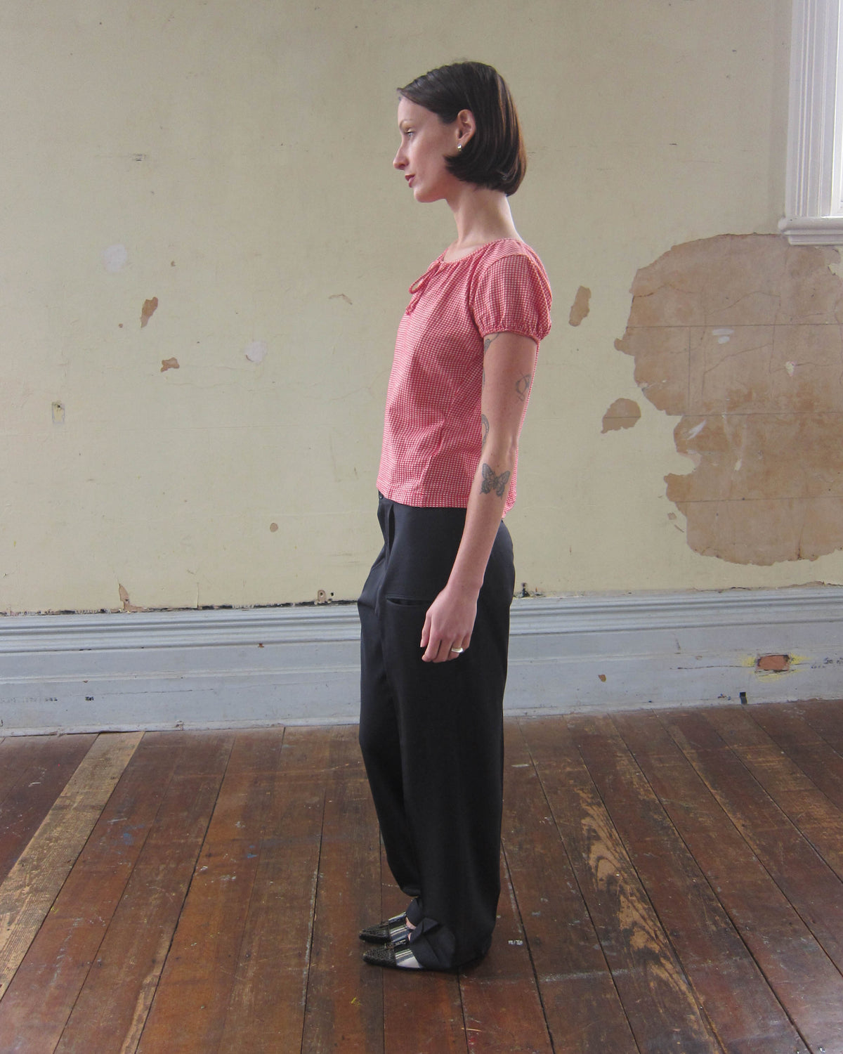 AD2002 GINGHAM TOP