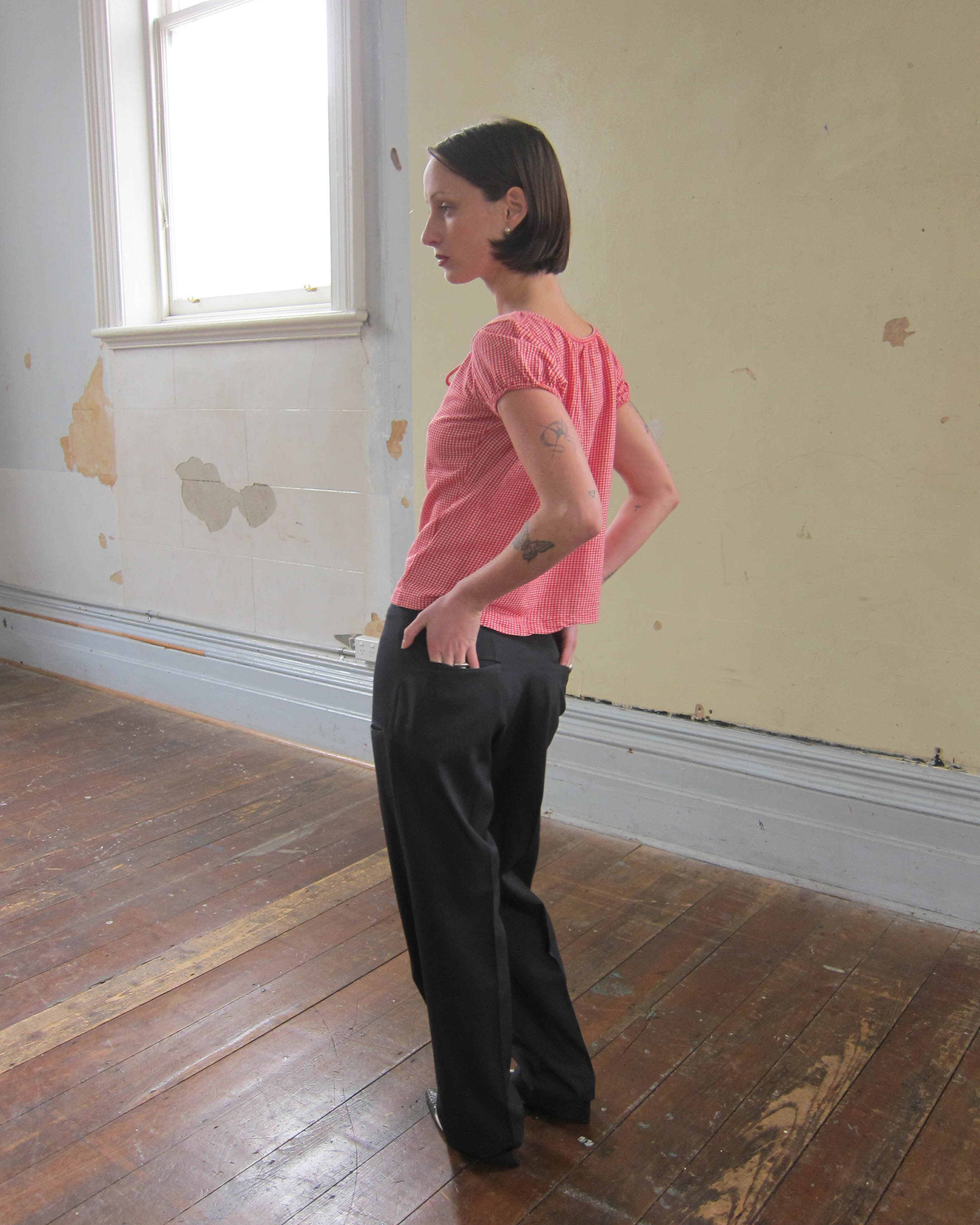 AD2002 GINGHAM TOP