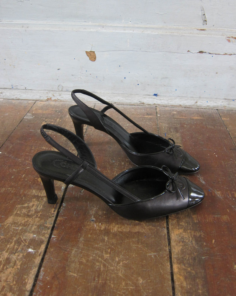 CC BOW SLINGBACK HEELS