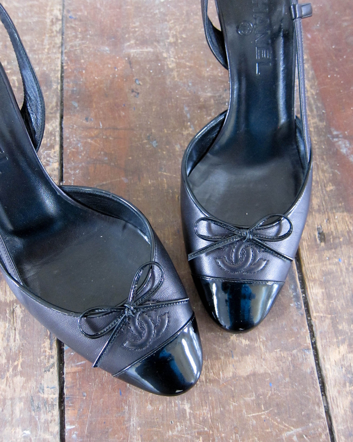 CC BOW SLINGBACK HEELS
