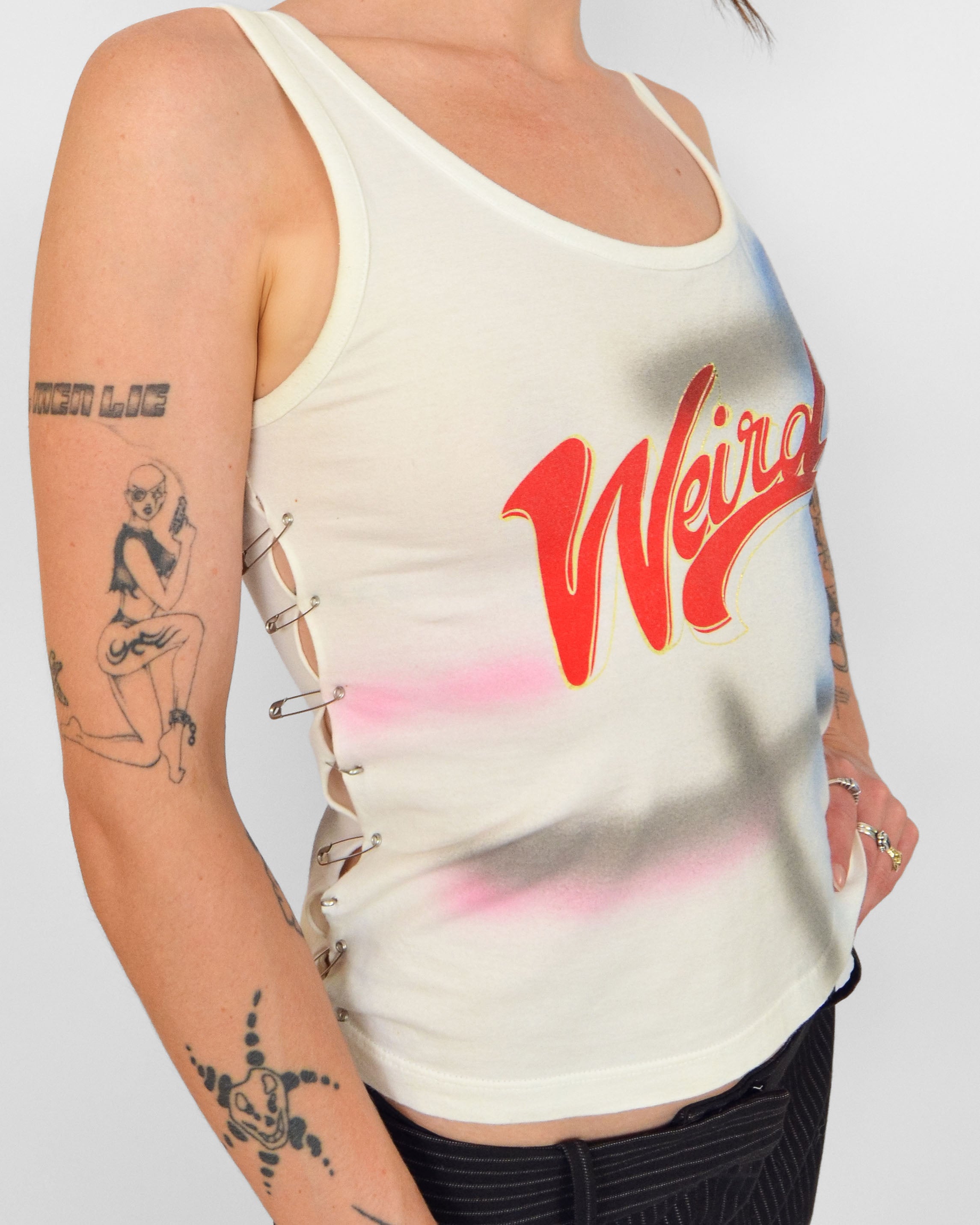 DOLCE & GABBANA 2000s "WEIRD" SAFETY PIN TOP