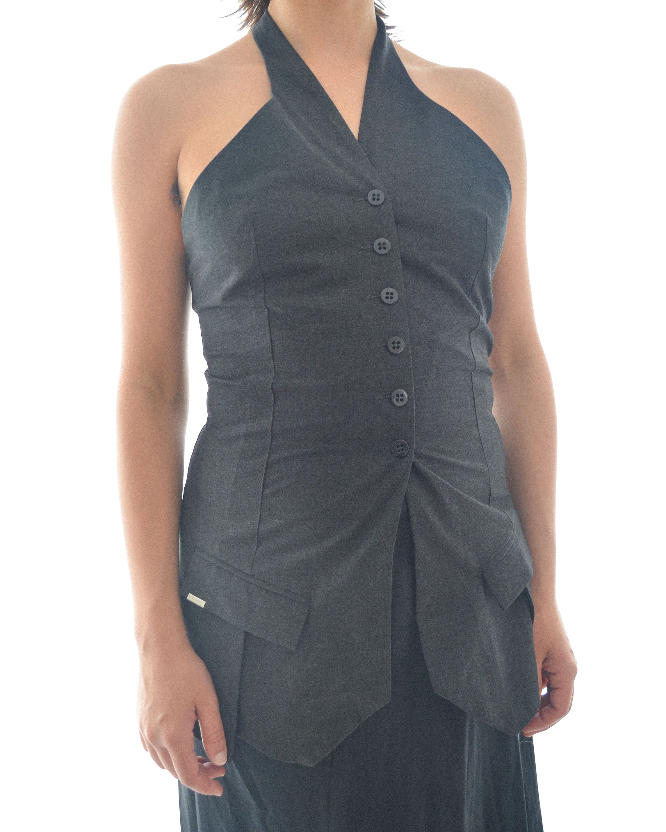 HALTER TUNIC MINI DRESS