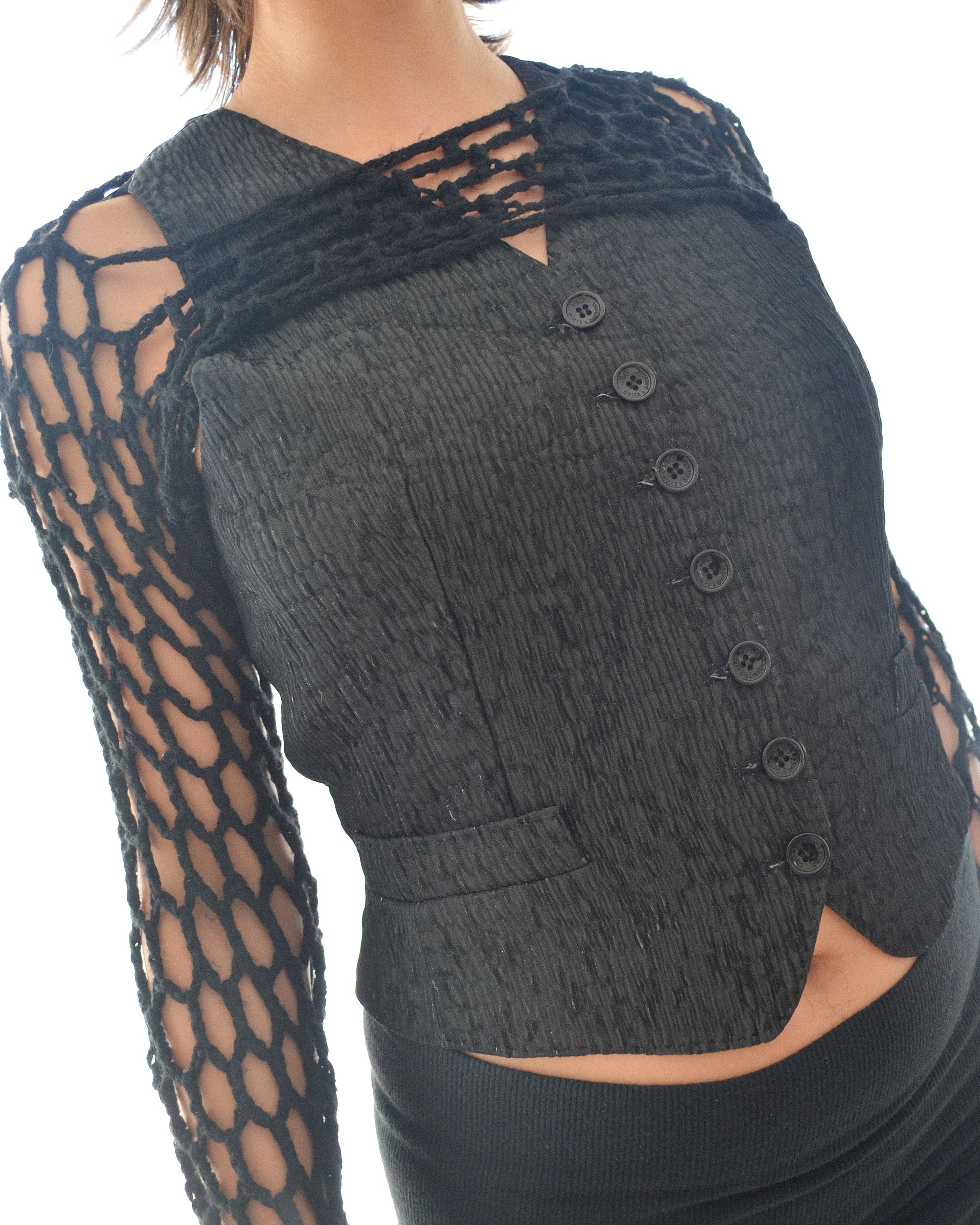 2000S SILK BLEND TAILORED VEST