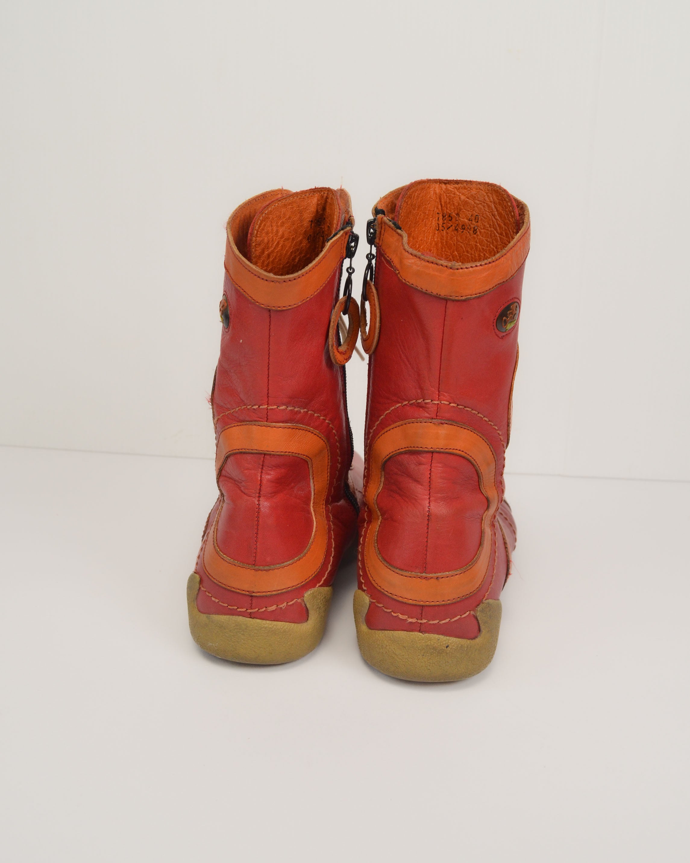 2000's PINK LEATHER BOXING BOOTS