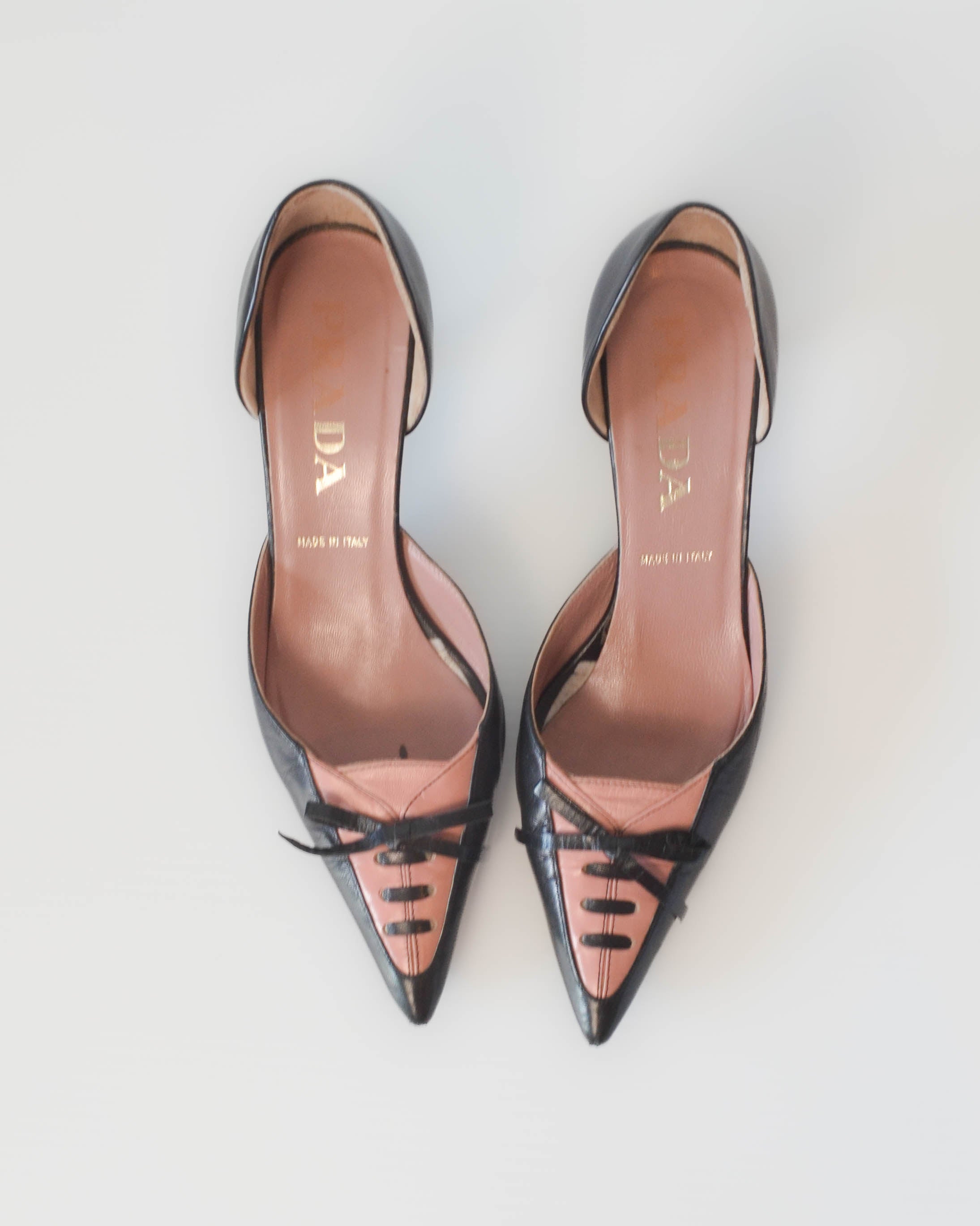 00's BOW PINK MULES