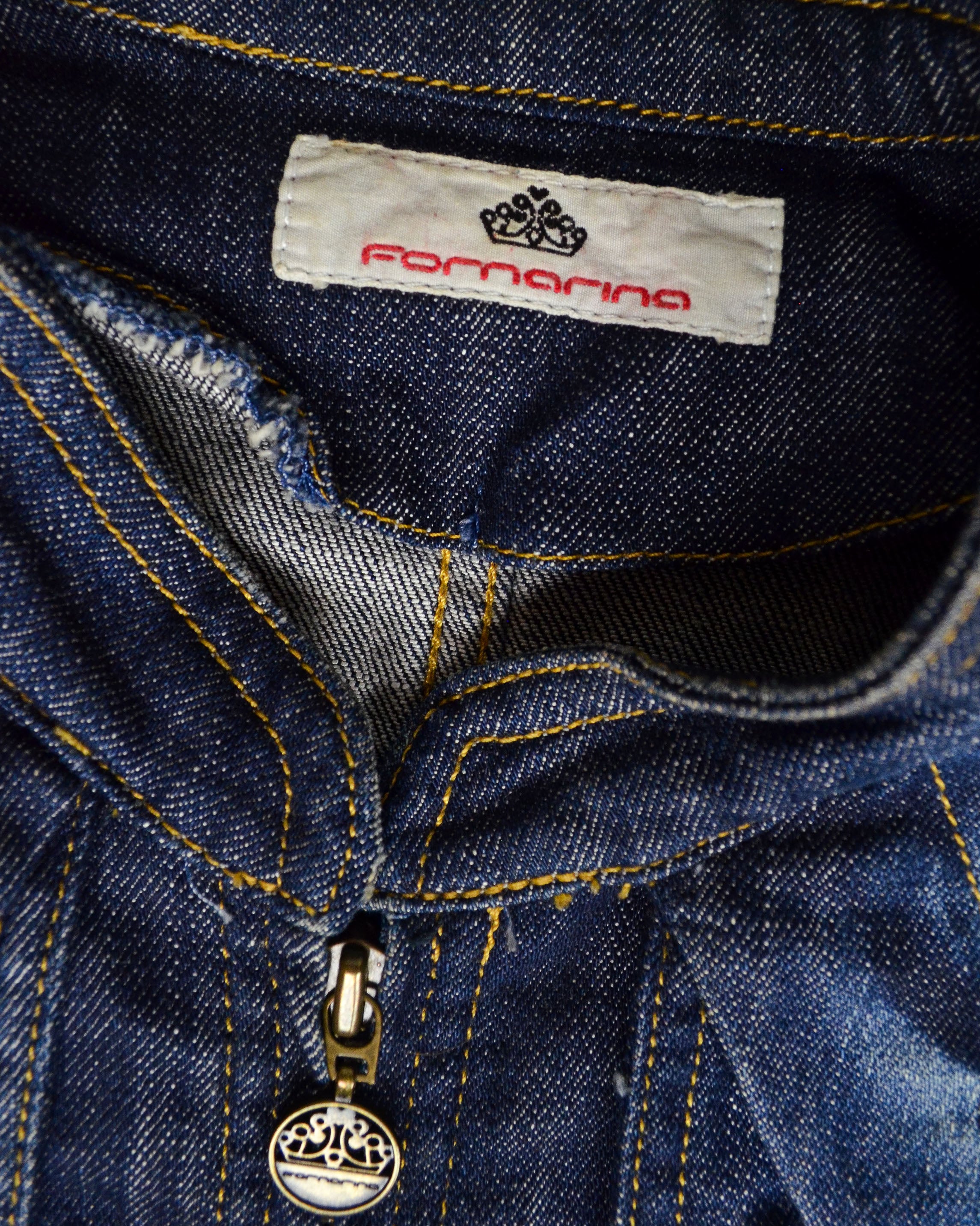 Y2K ITALIAN DENIM CORSET TANK TOP