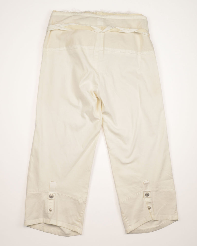 CREAM CAPRI PANTS