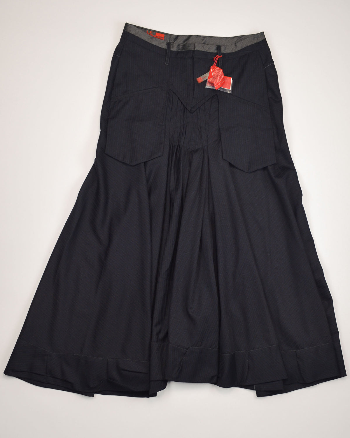 DEADSTOCK PINSTRIPE MAXI SKIRT