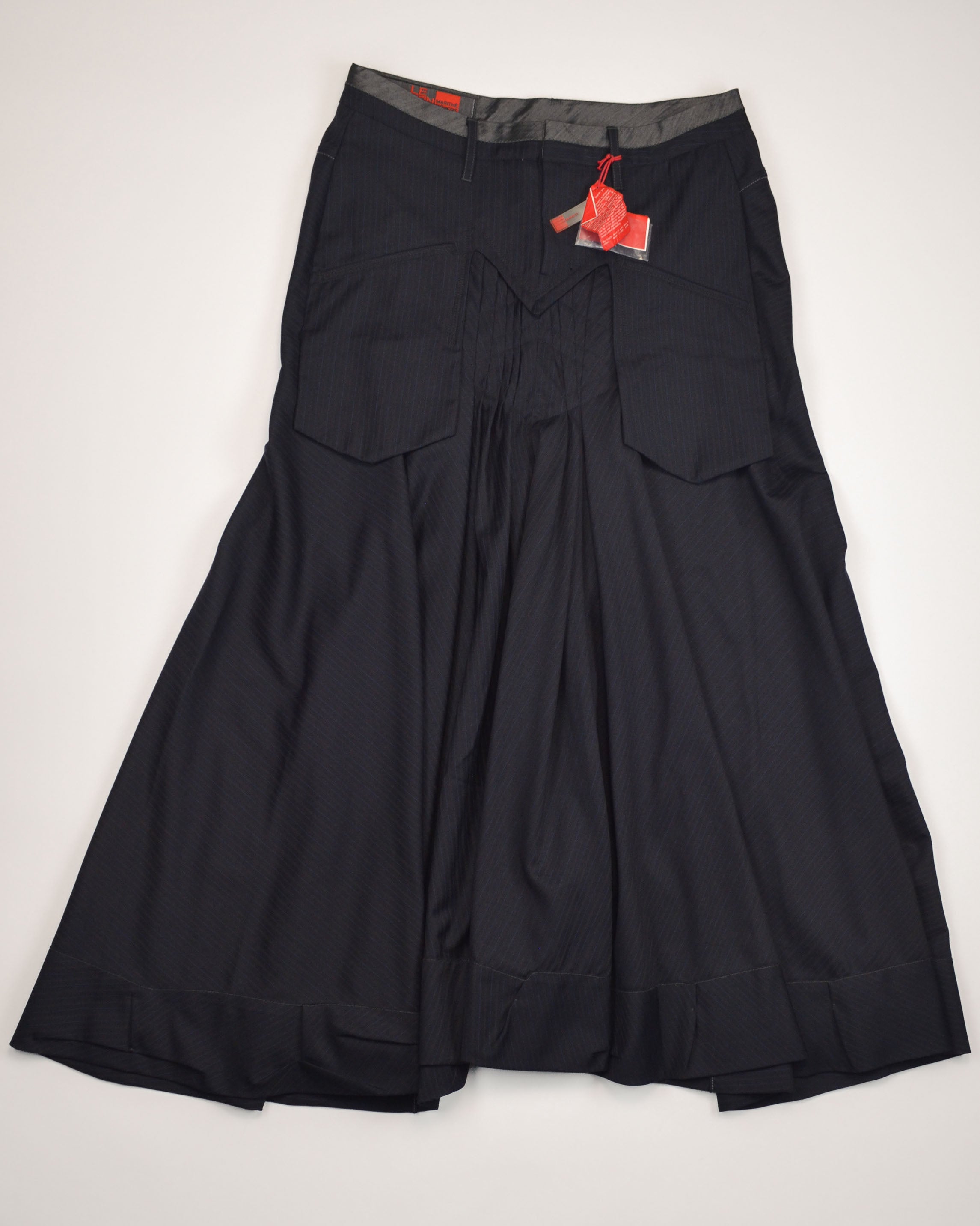DEADSTOCK PINSTRIPE MAXI SKIRT