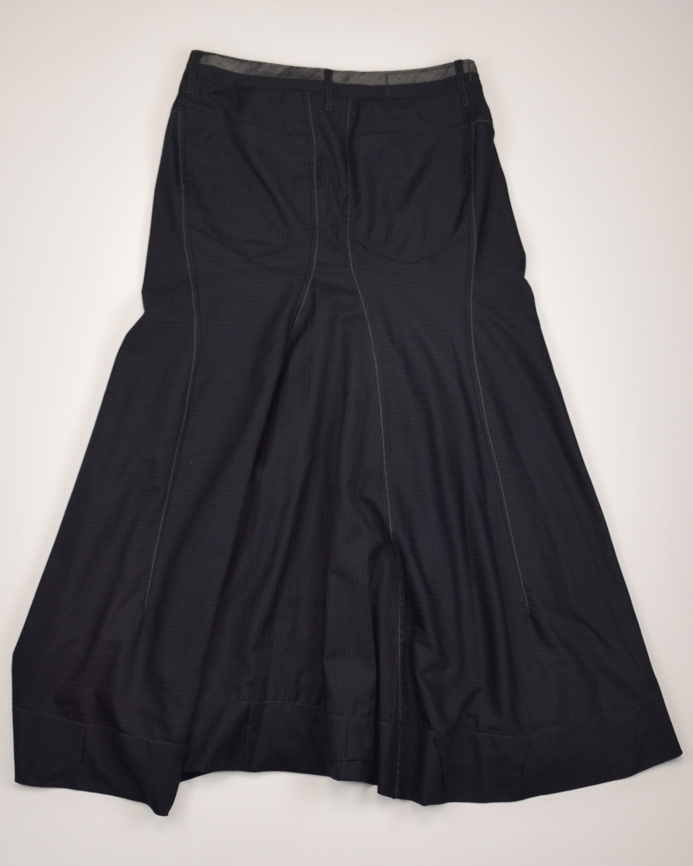 DEADSTOCK PINSTRIPE MAXI SKIRT