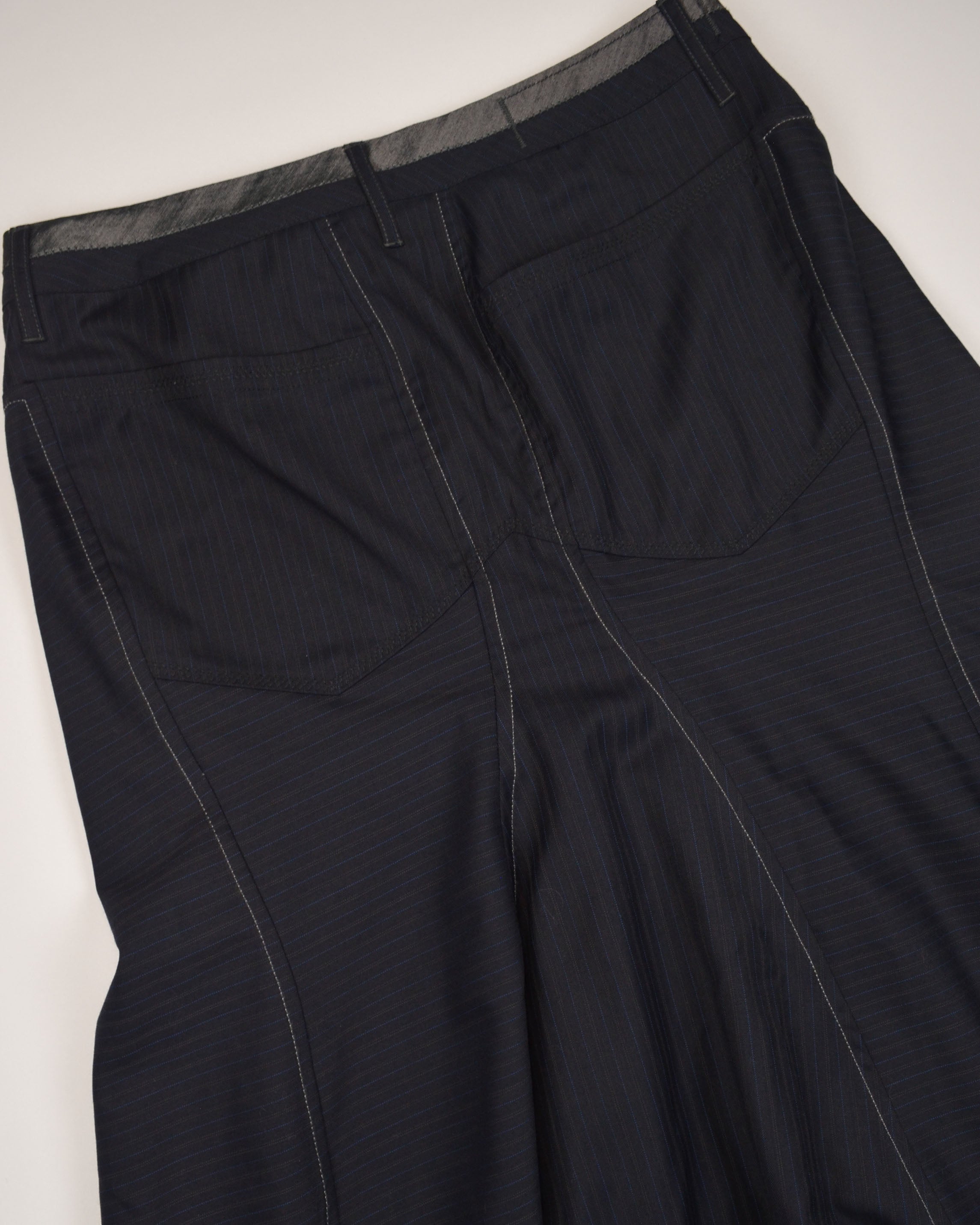 DEADSTOCK PINSTRIPE MAXI SKIRT