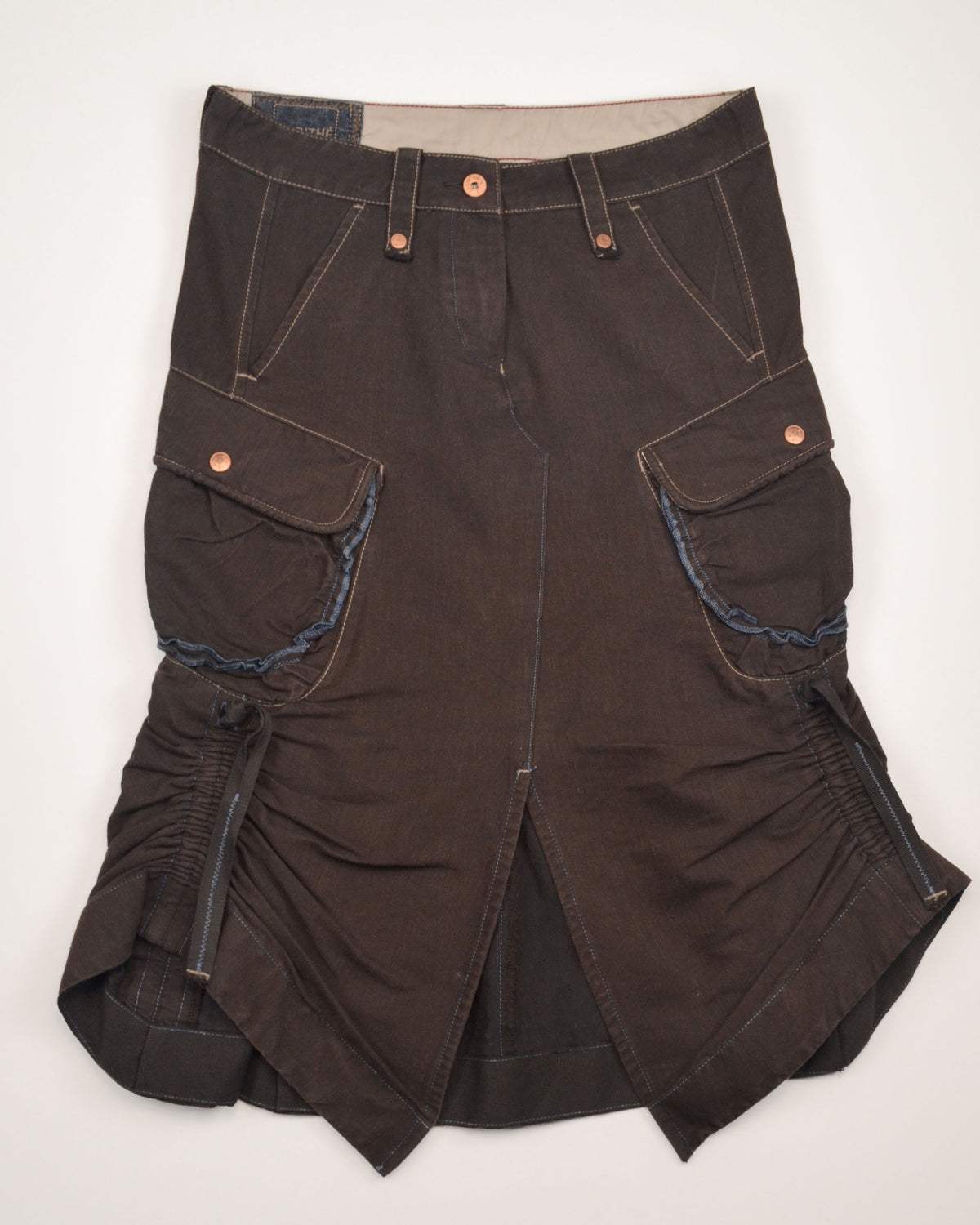 HARNESS DETAIL MIDI SKIRT