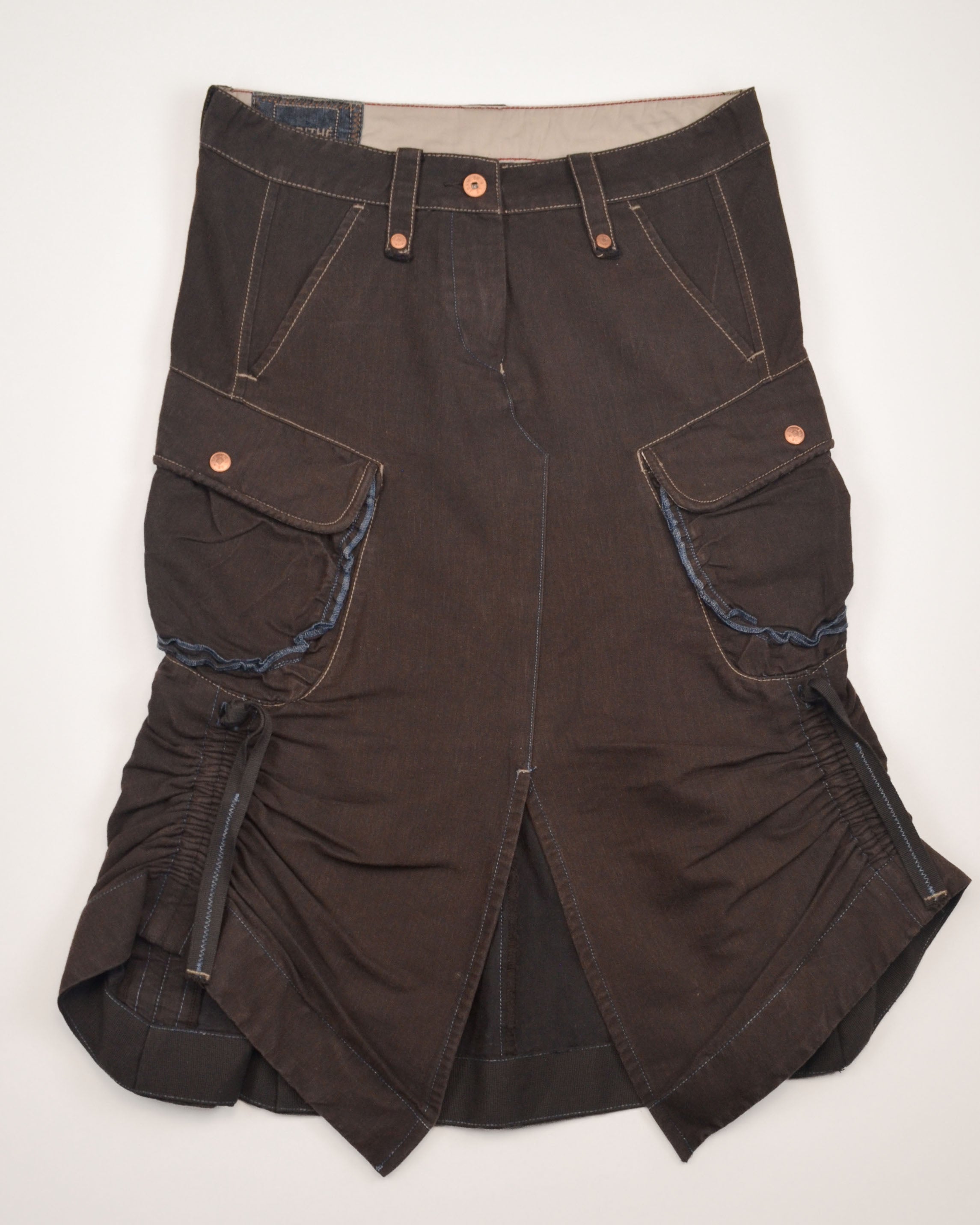 HARNESS DETAIL MIDI SKIRT