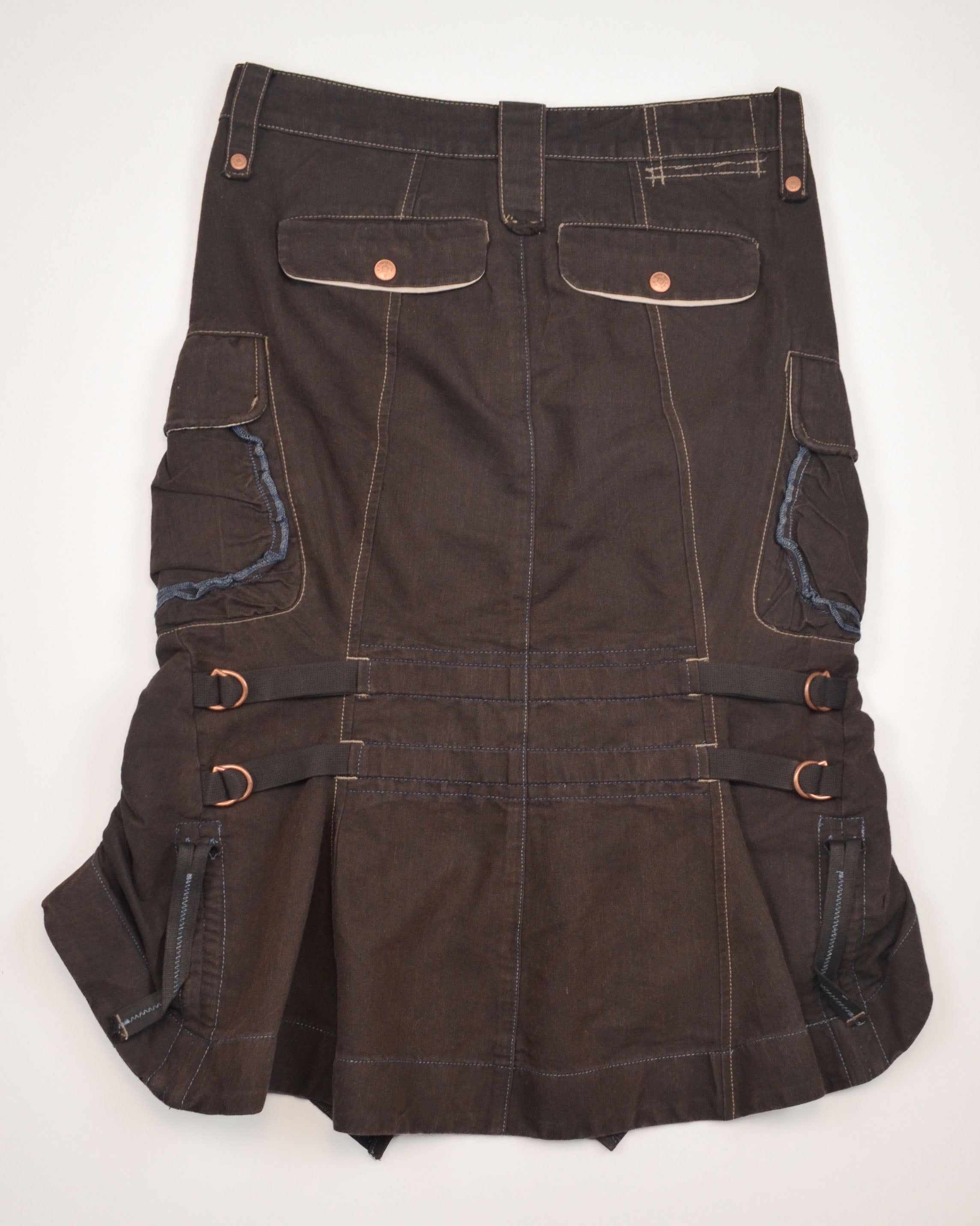 HARNESS DETAIL MIDI SKIRT