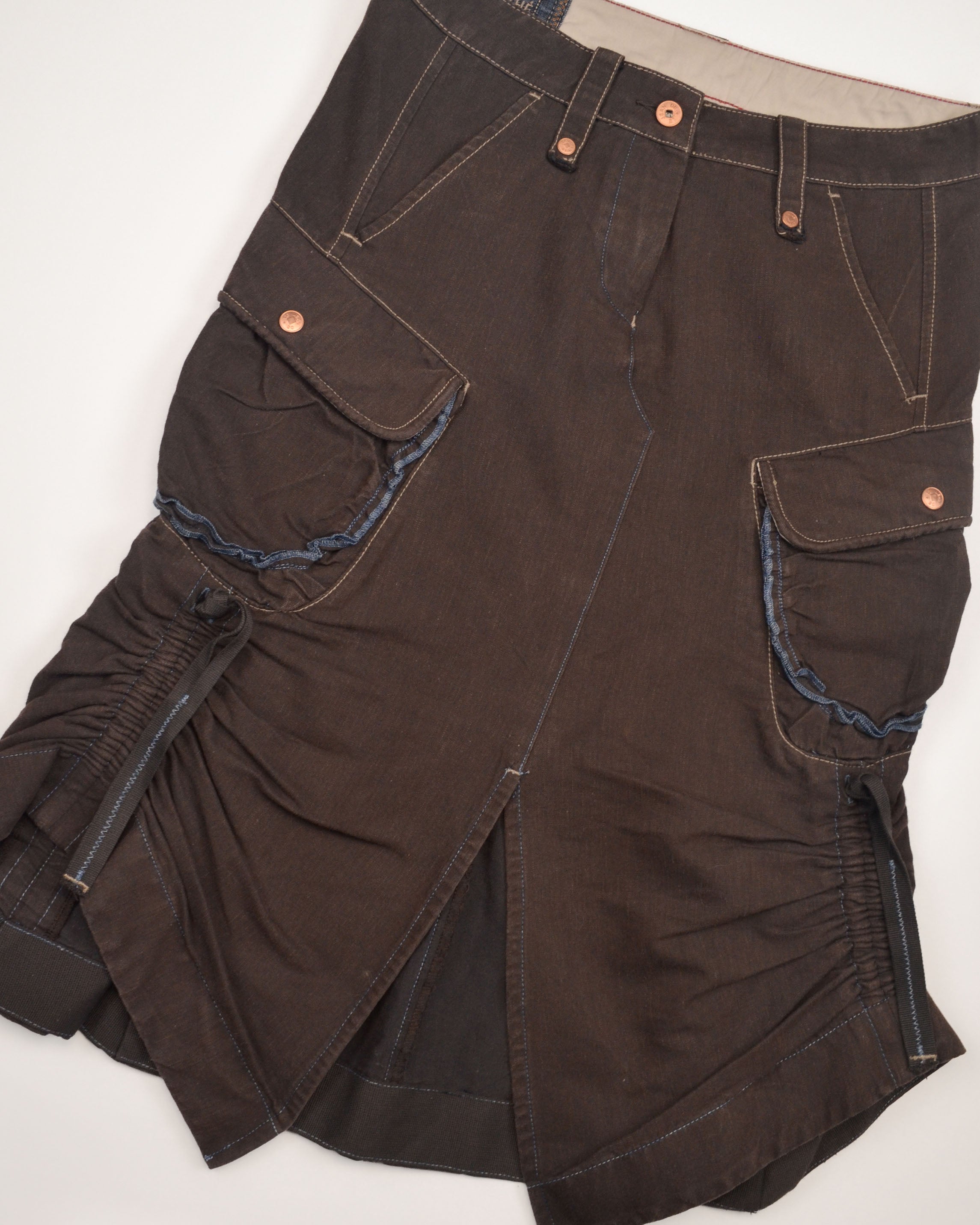 HARNESS DETAIL MIDI SKIRT