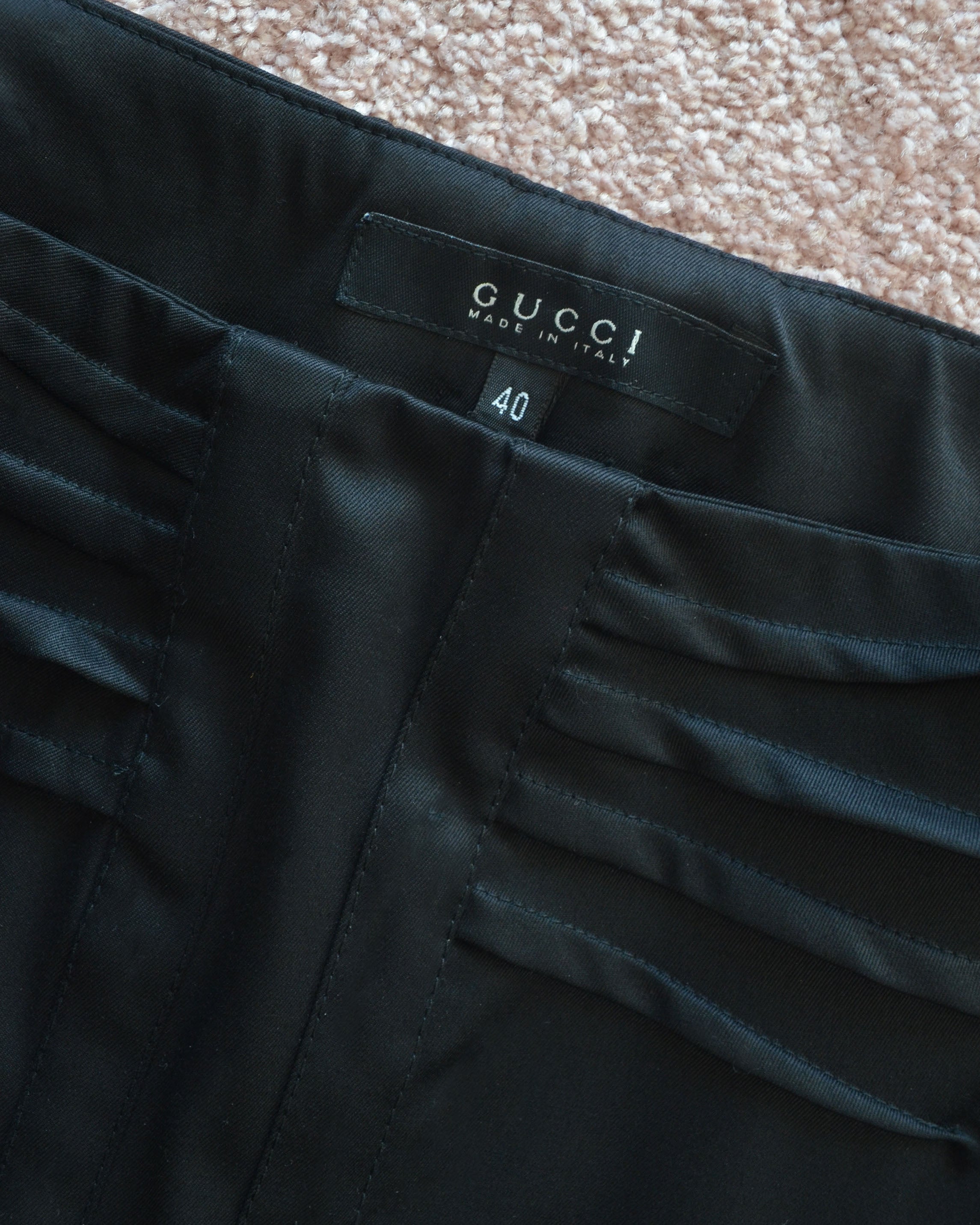 FW04 GUCCI BY TOM FORD WOOL PENCIL SKIRT