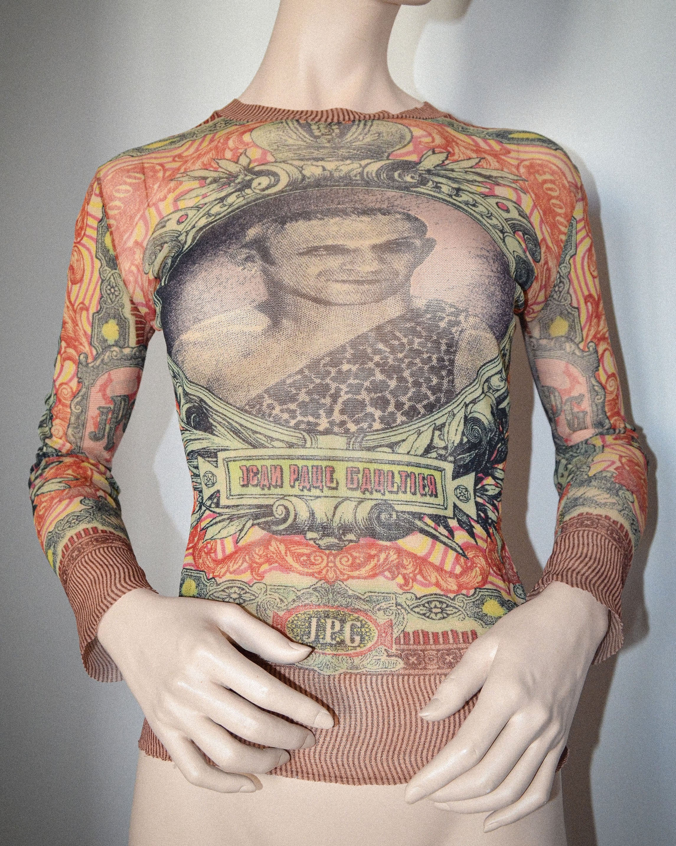 SS1994 ARCHIVE PORTRAIT MESH TOP