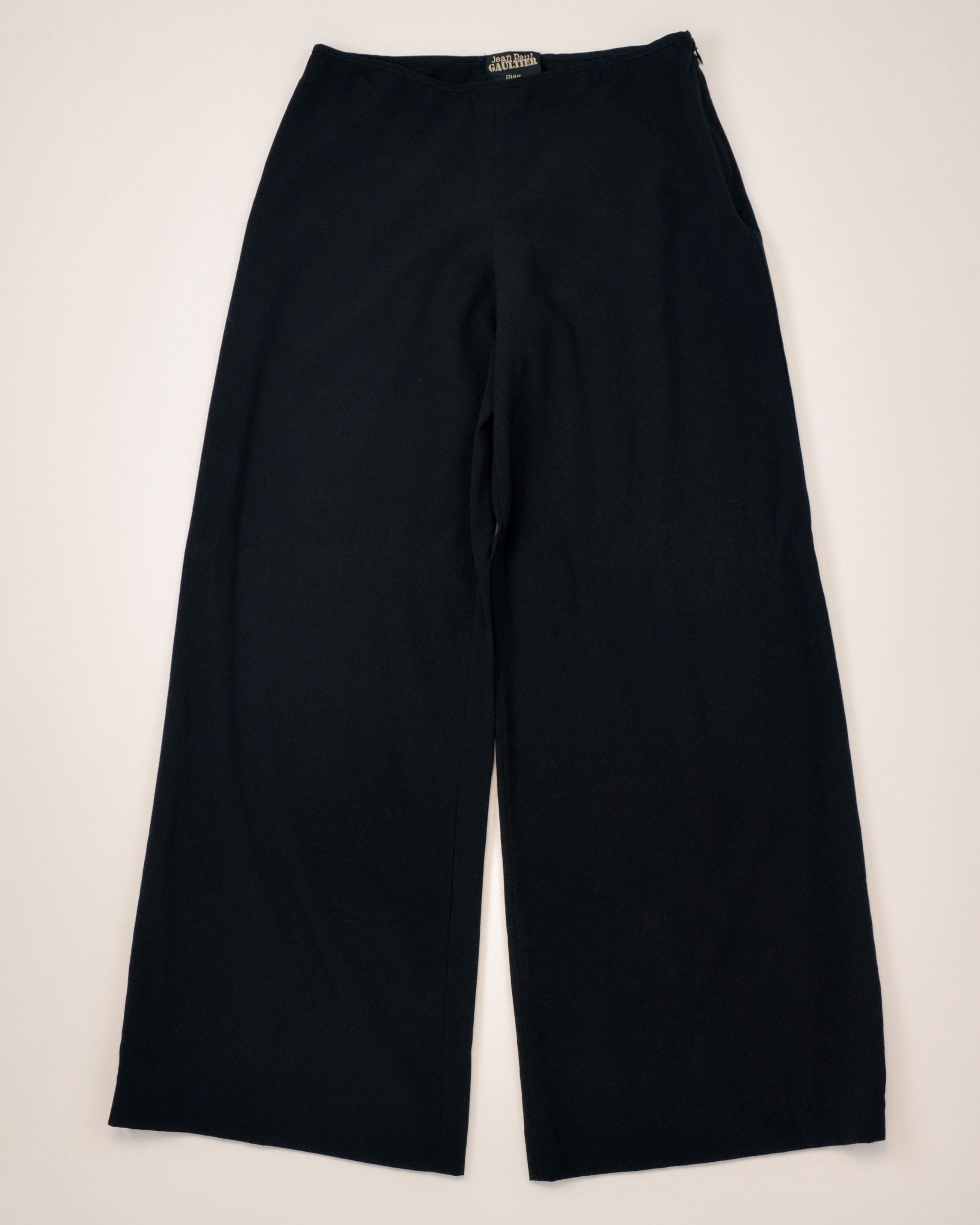 1990S 100% WOOL LOW WAISTED PANTS