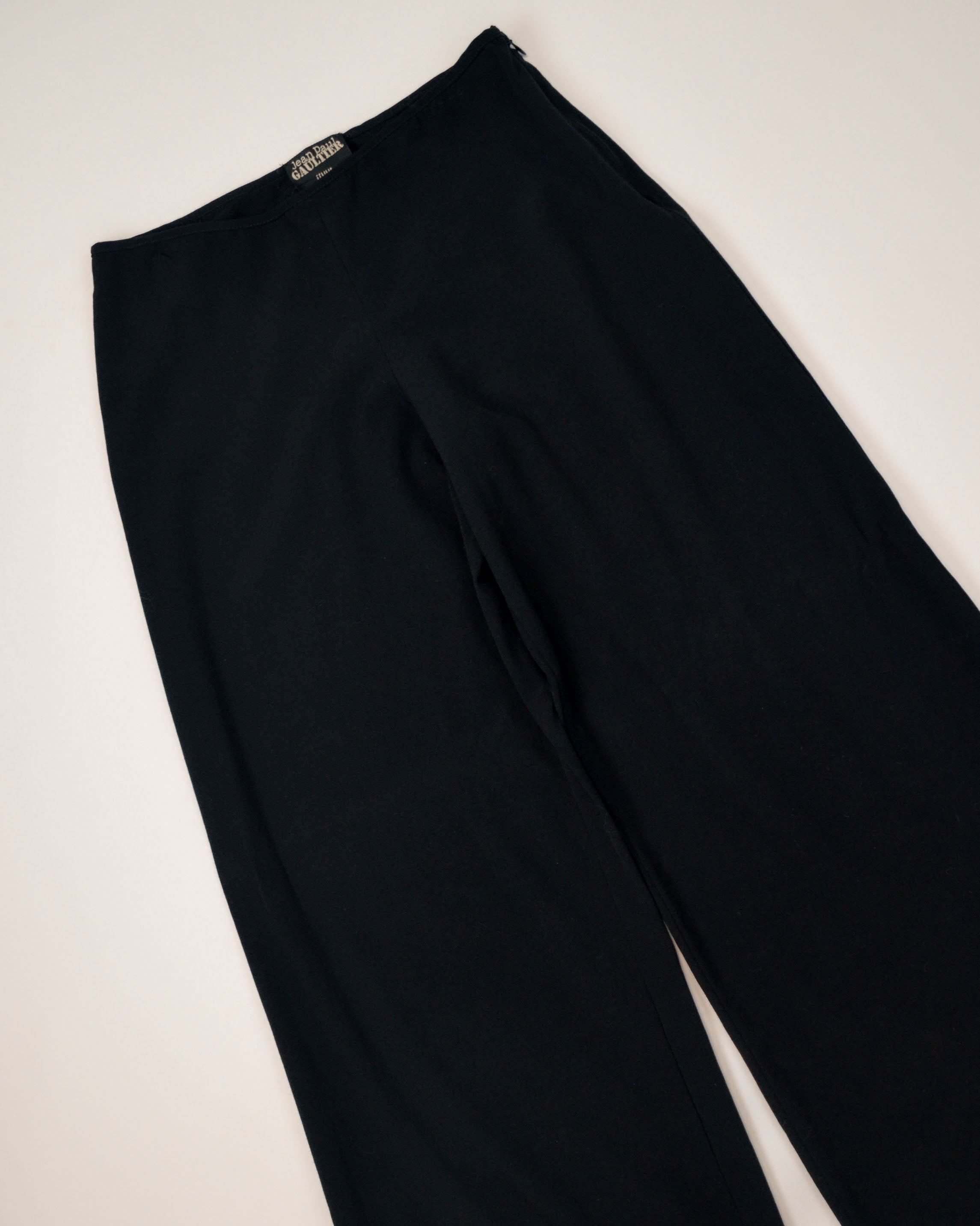 1990S 100% WOOL LOW WAISTED PANTS