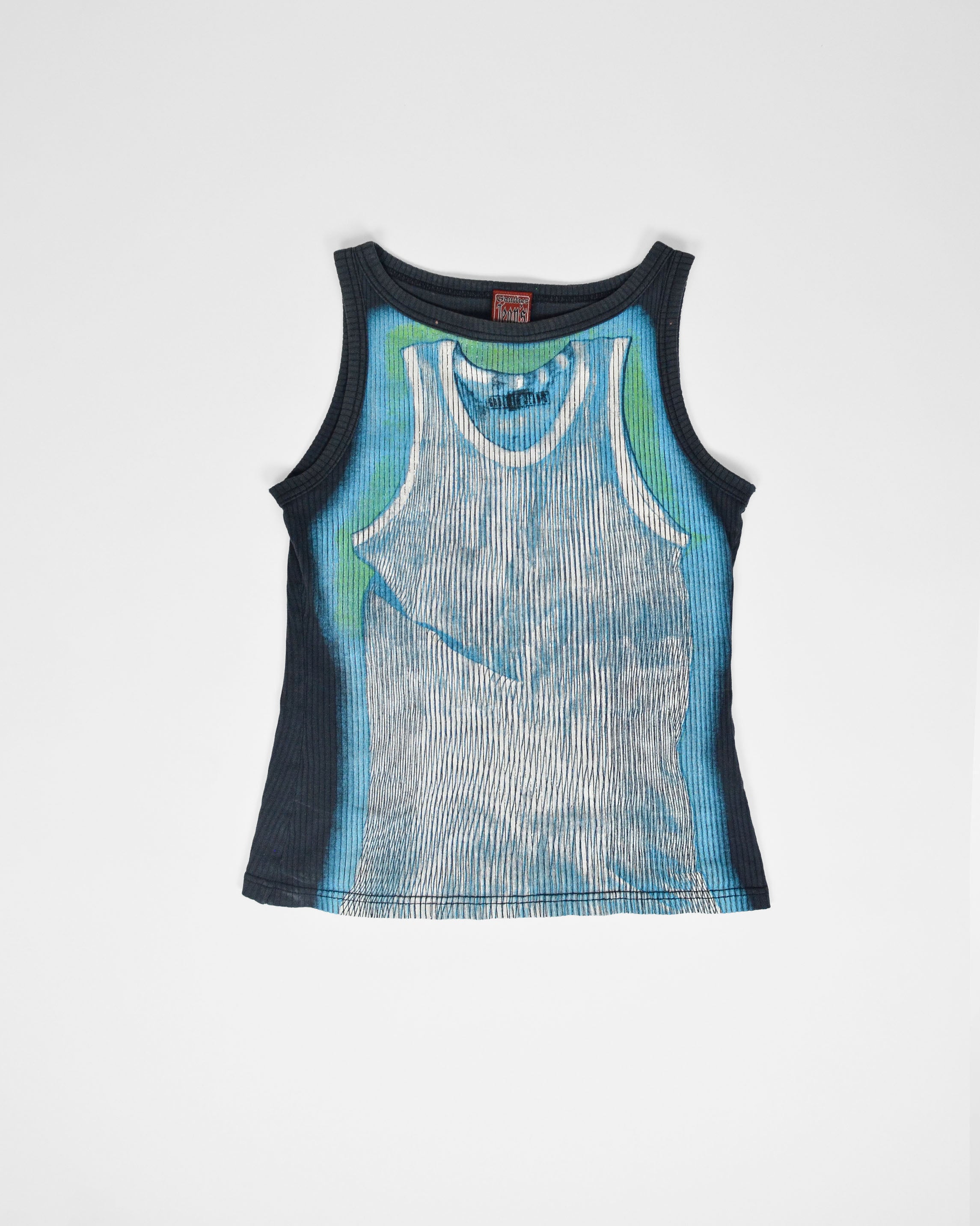 GAULTIER JEANS 90s TROMPE L’OEIL SINGLET TOP