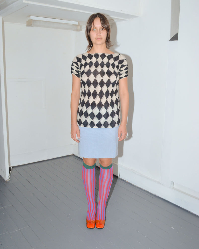 2009 POWDER BLUE MINI SKIRT