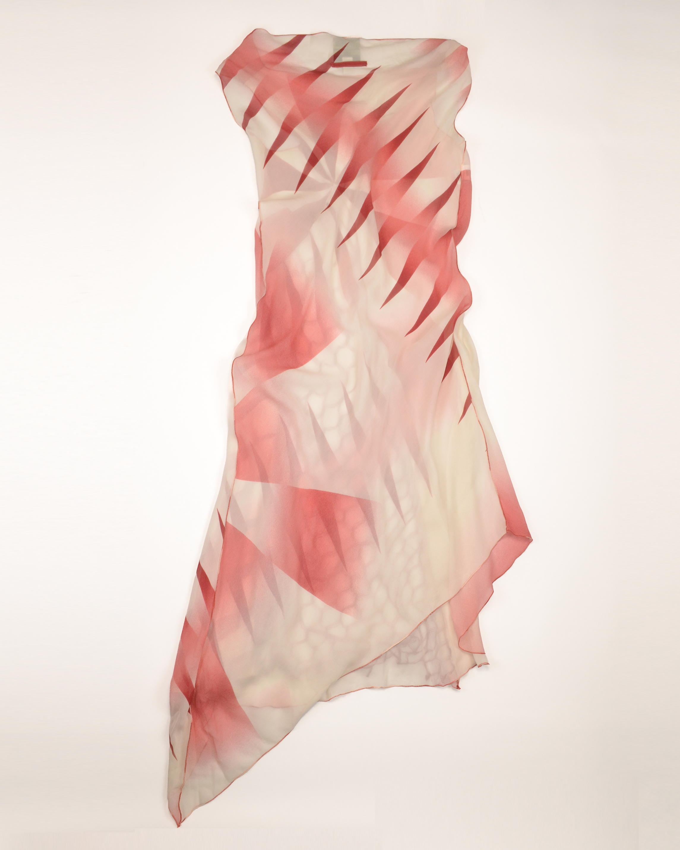 SS2001  SILK MESH WRAP DRESS