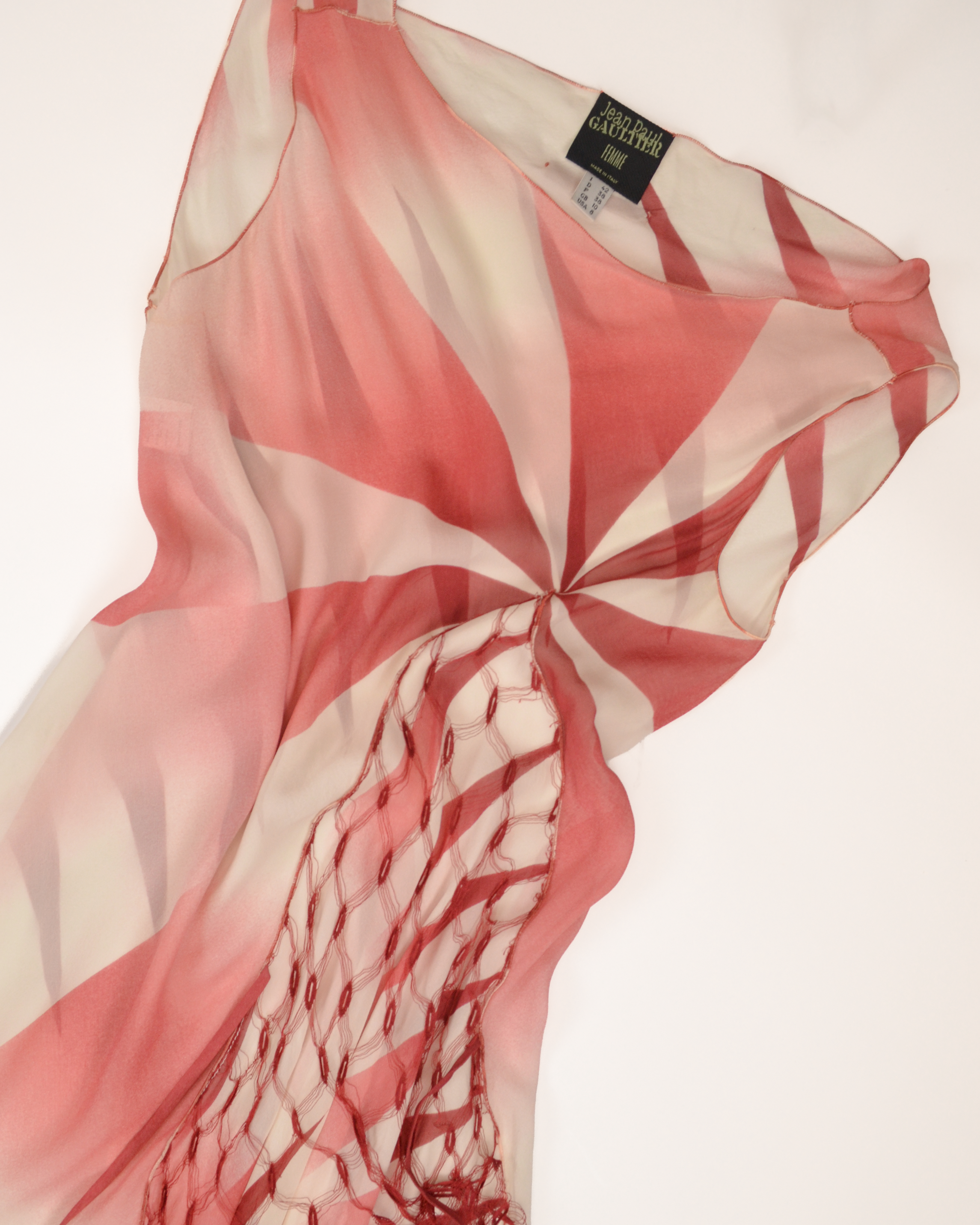 SS2001  SILK MESH WRAP DRESS