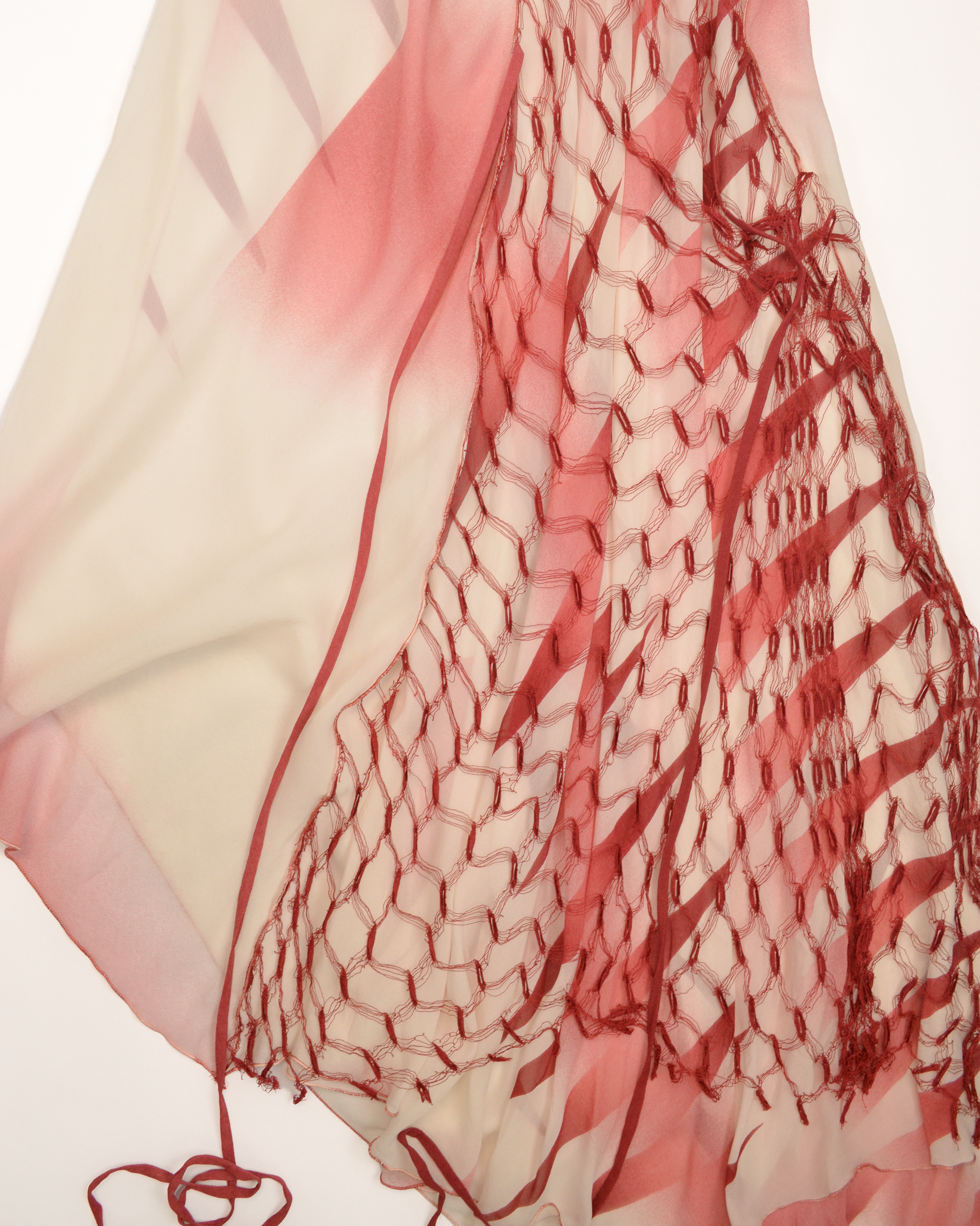 SS2001  SILK MESH WRAP DRESS