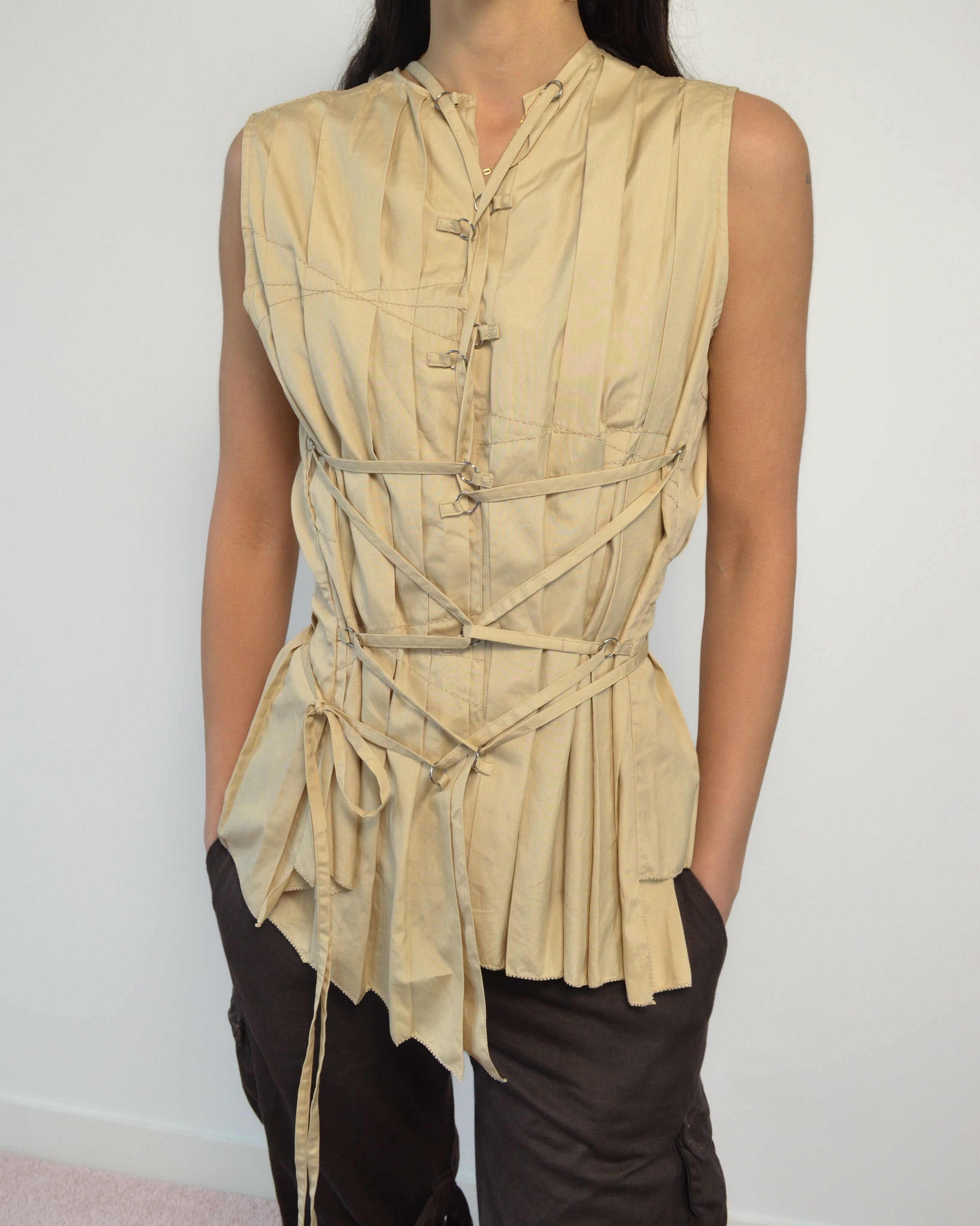 00S BONDAGE CORSET TOP