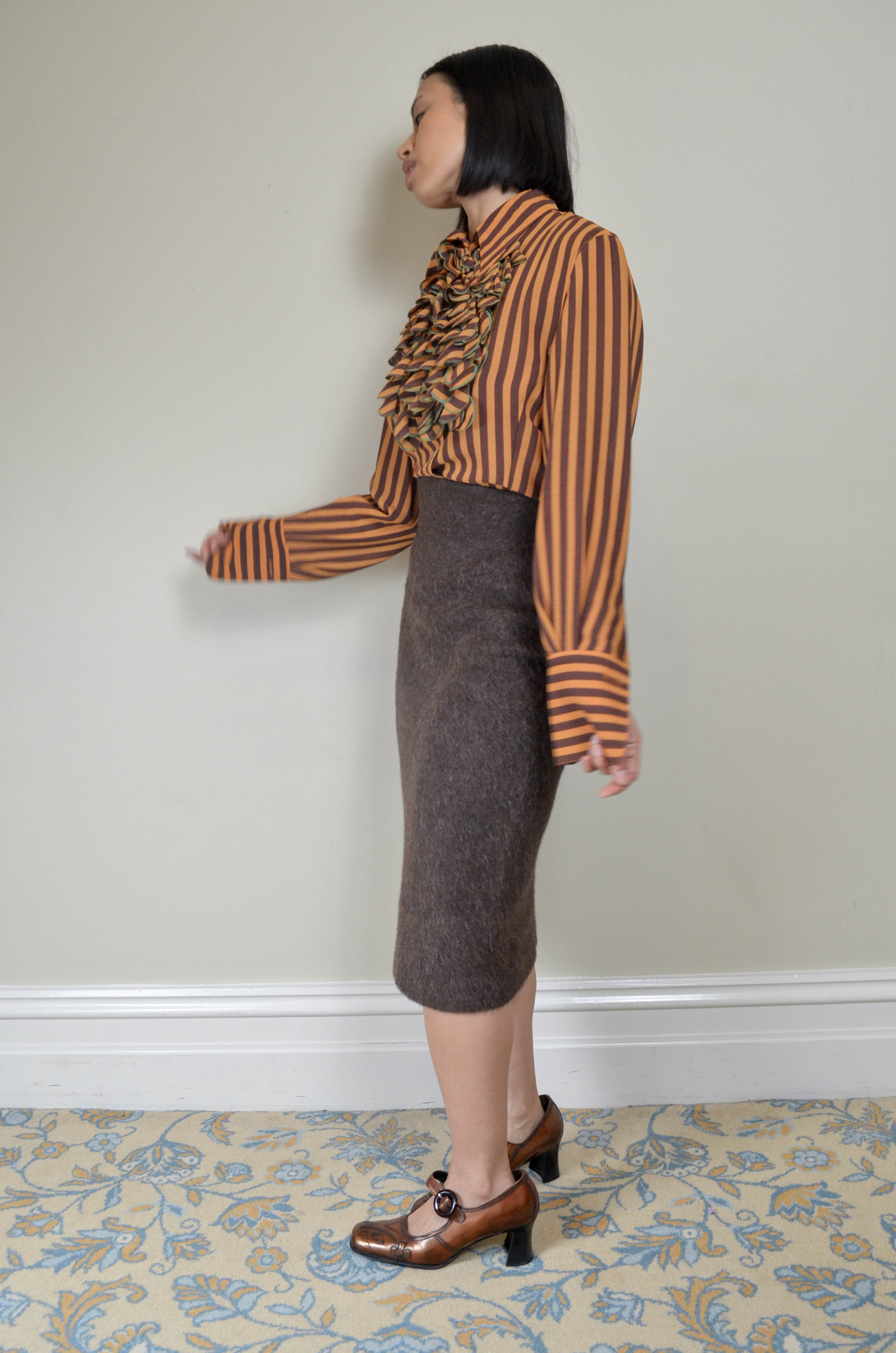 00s GOLD LABEL COUTURE ALPACA SKIRT