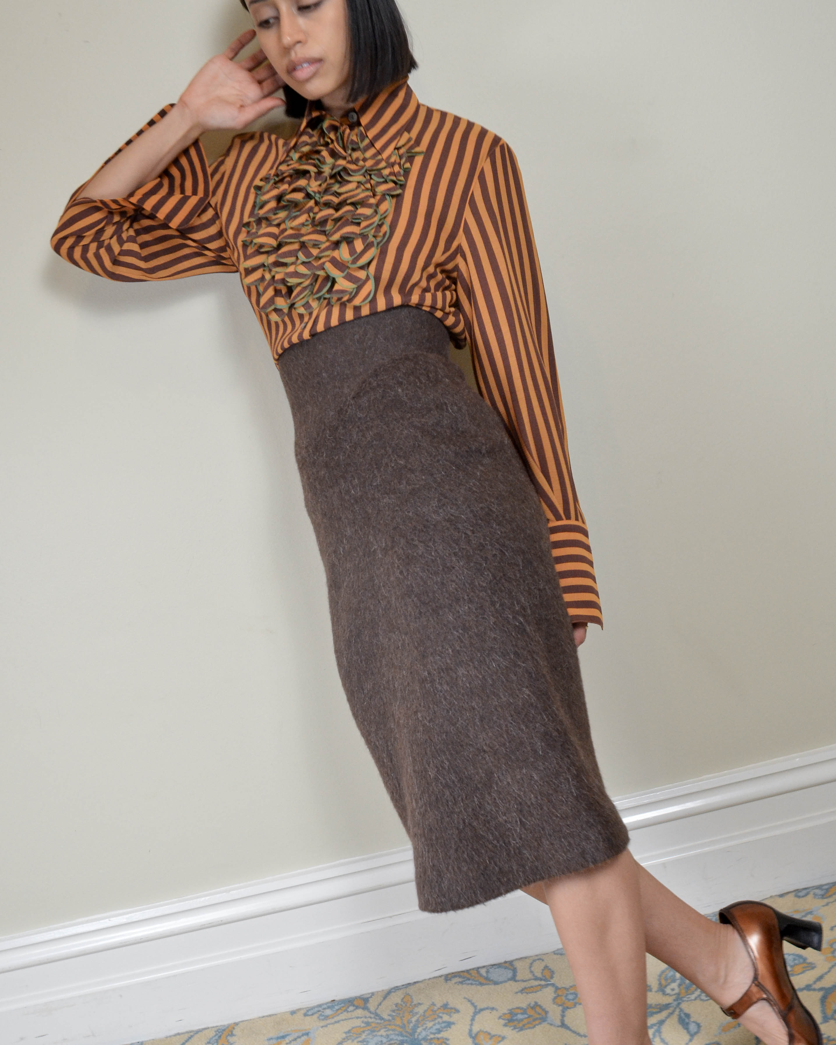 00s GOLD LABEL COUTURE ALPACA SKIRT