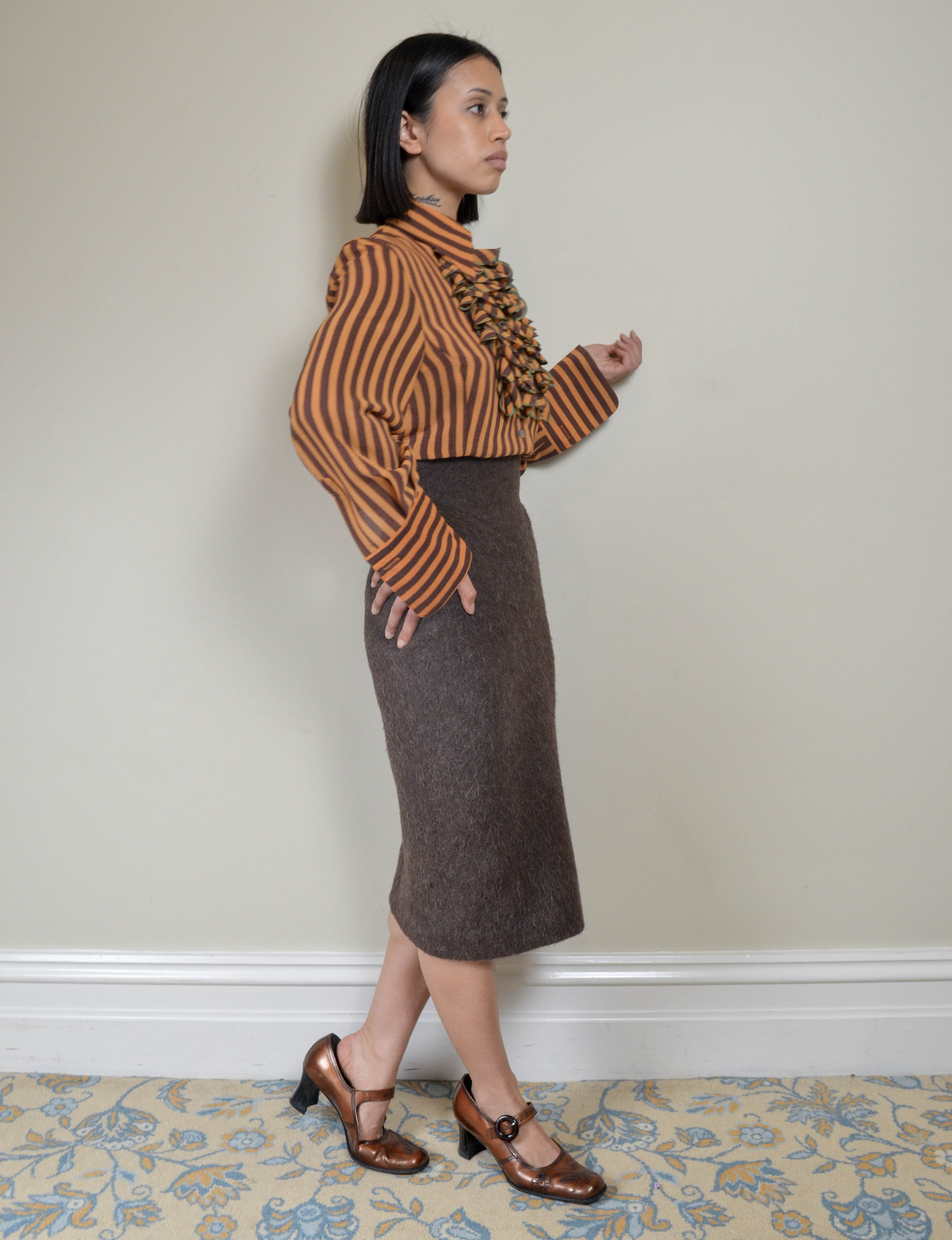 00s GOLD LABEL COUTURE ALPACA SKIRT