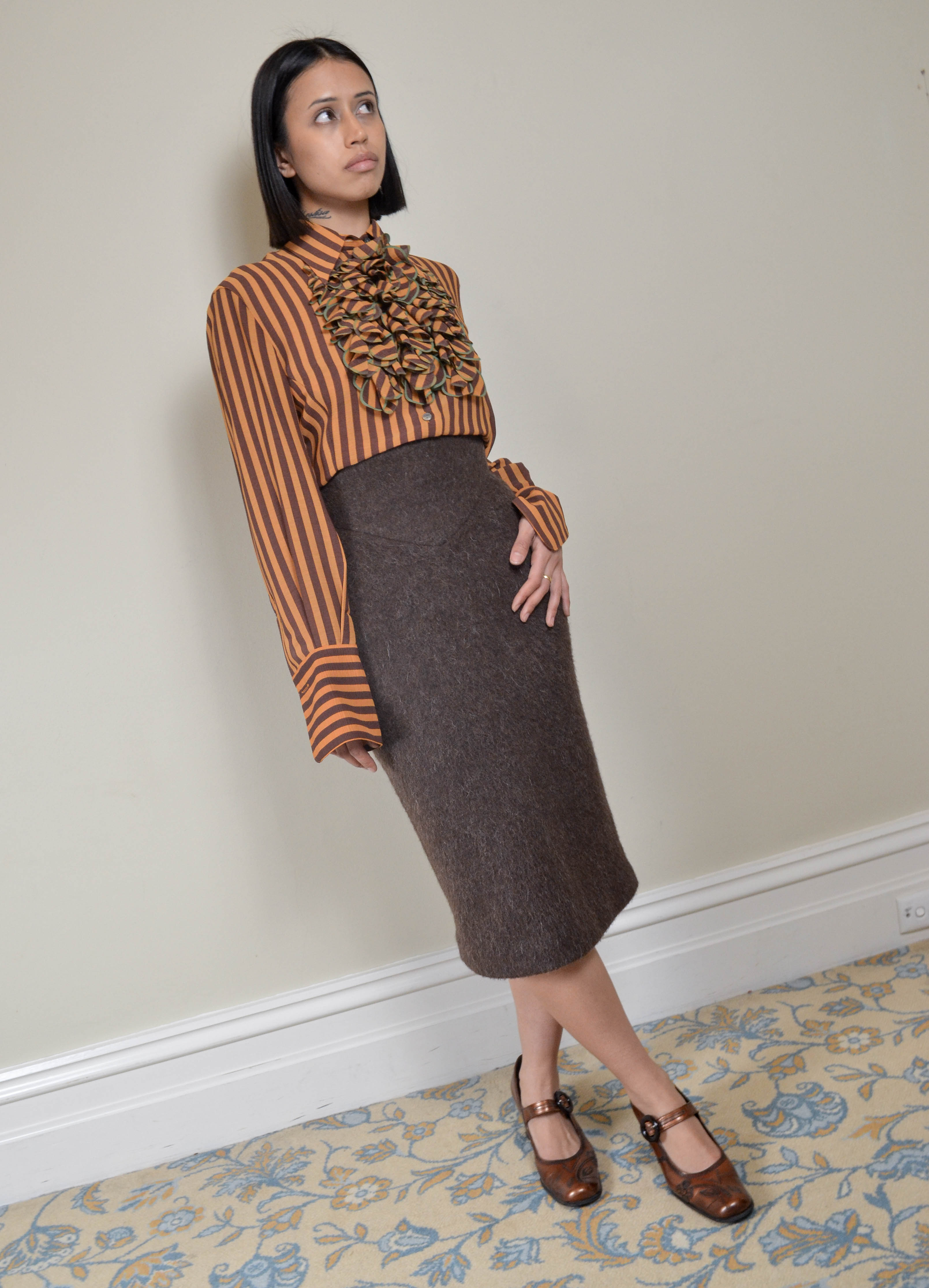 00s GOLD LABEL COUTURE ALPACA SKIRT